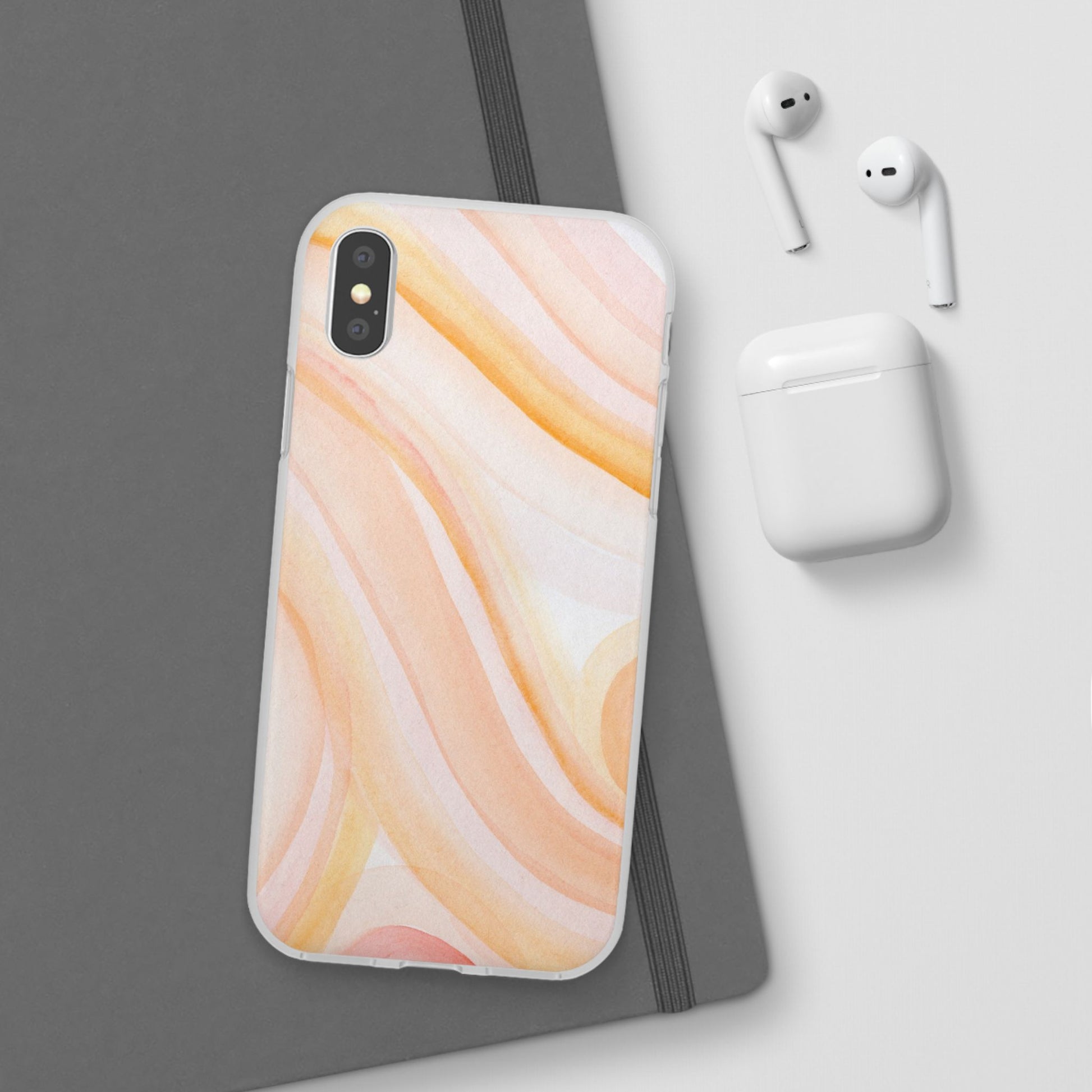 Aesthetic Phone Case, Soft Pastel Flexible Cover, Trendy Mobile Accessories, Gift for Her, Cute Phone Protection - FORMO