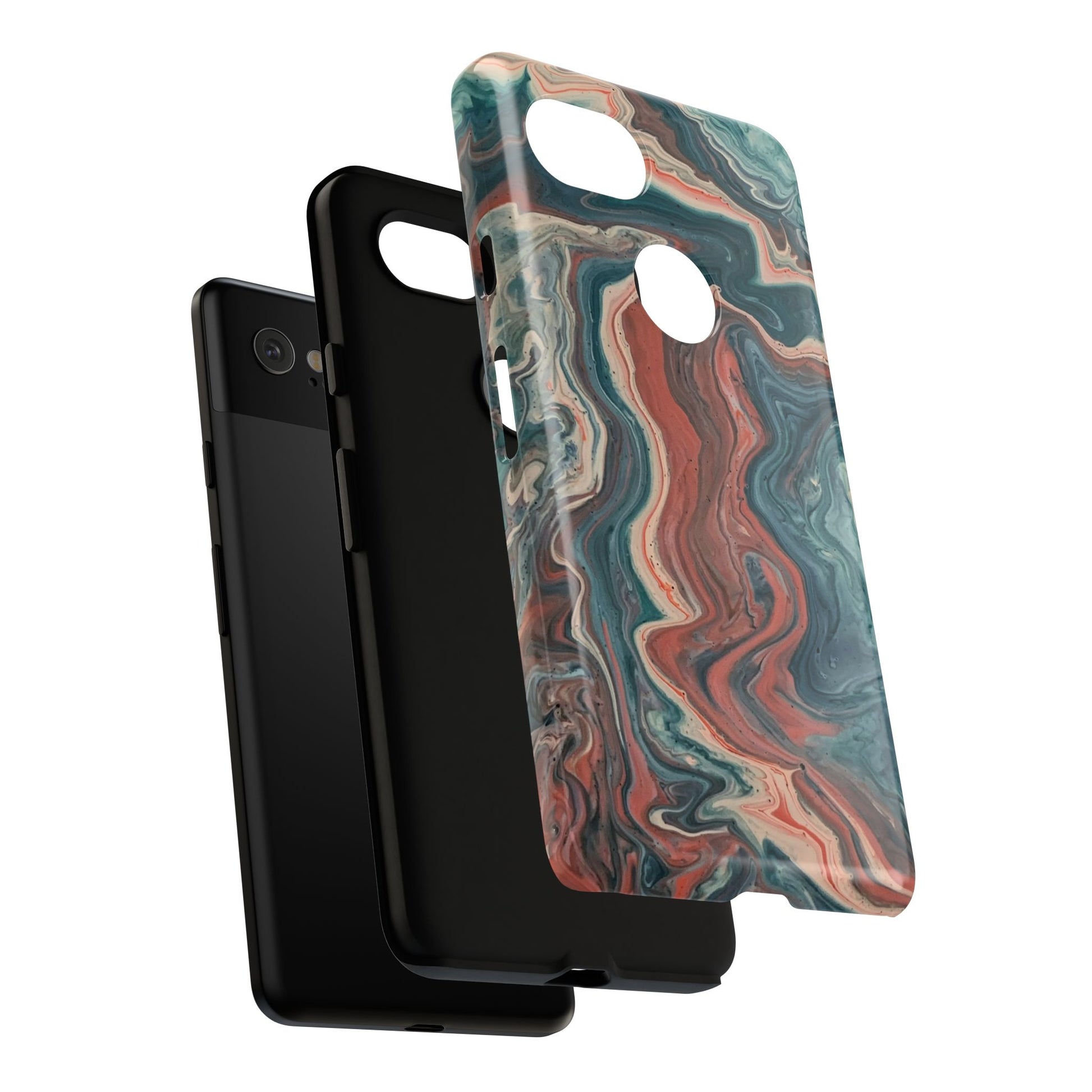 Artistic Phone Case, Tough Cases for Stylish Protection, Marble Design, Trendy Gift for Phone Lovers, Unique Cell Phone Accessory - FORMO