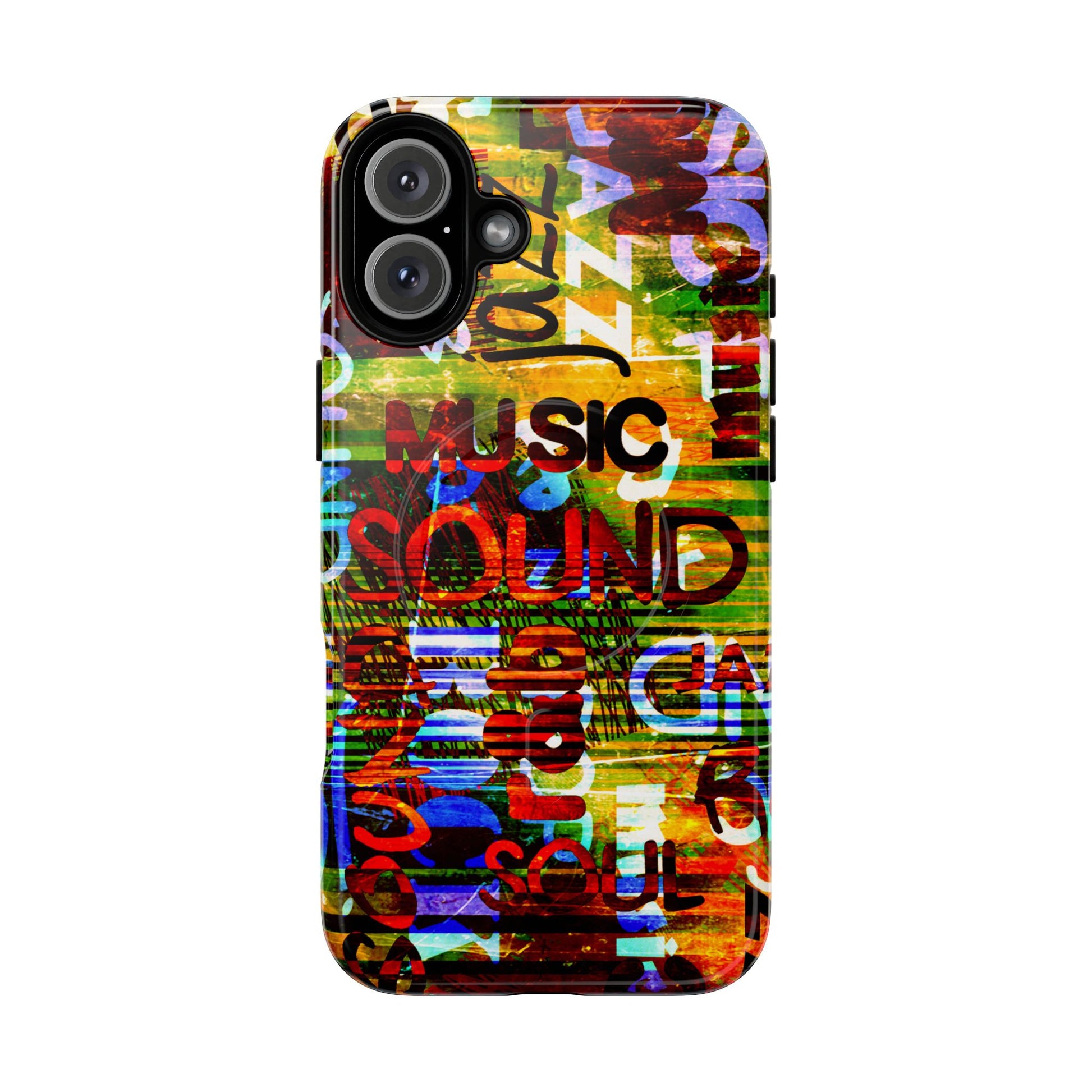 Colorful Music-Themed Phone Case (iPhone & Samsung Compatible) - FORMO