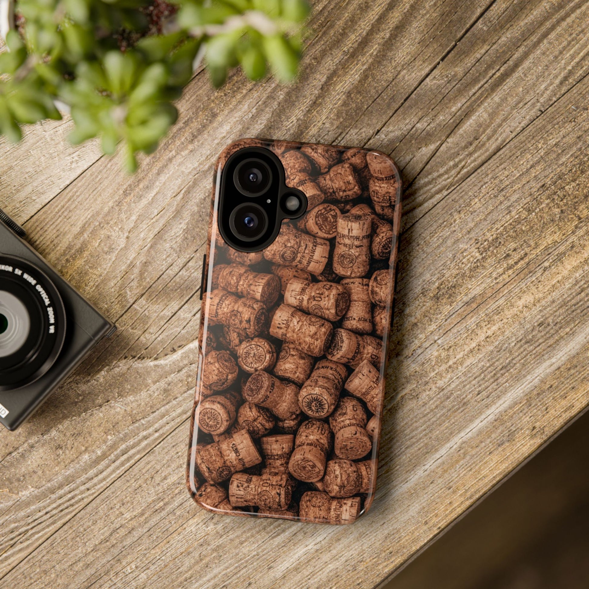 Cork Pattern Phone Case - Eco-Friendly, Vintage Style, Rustic Gifts for Wine Lovers, Housewarming, Birthday, Unique Gift - FORMO