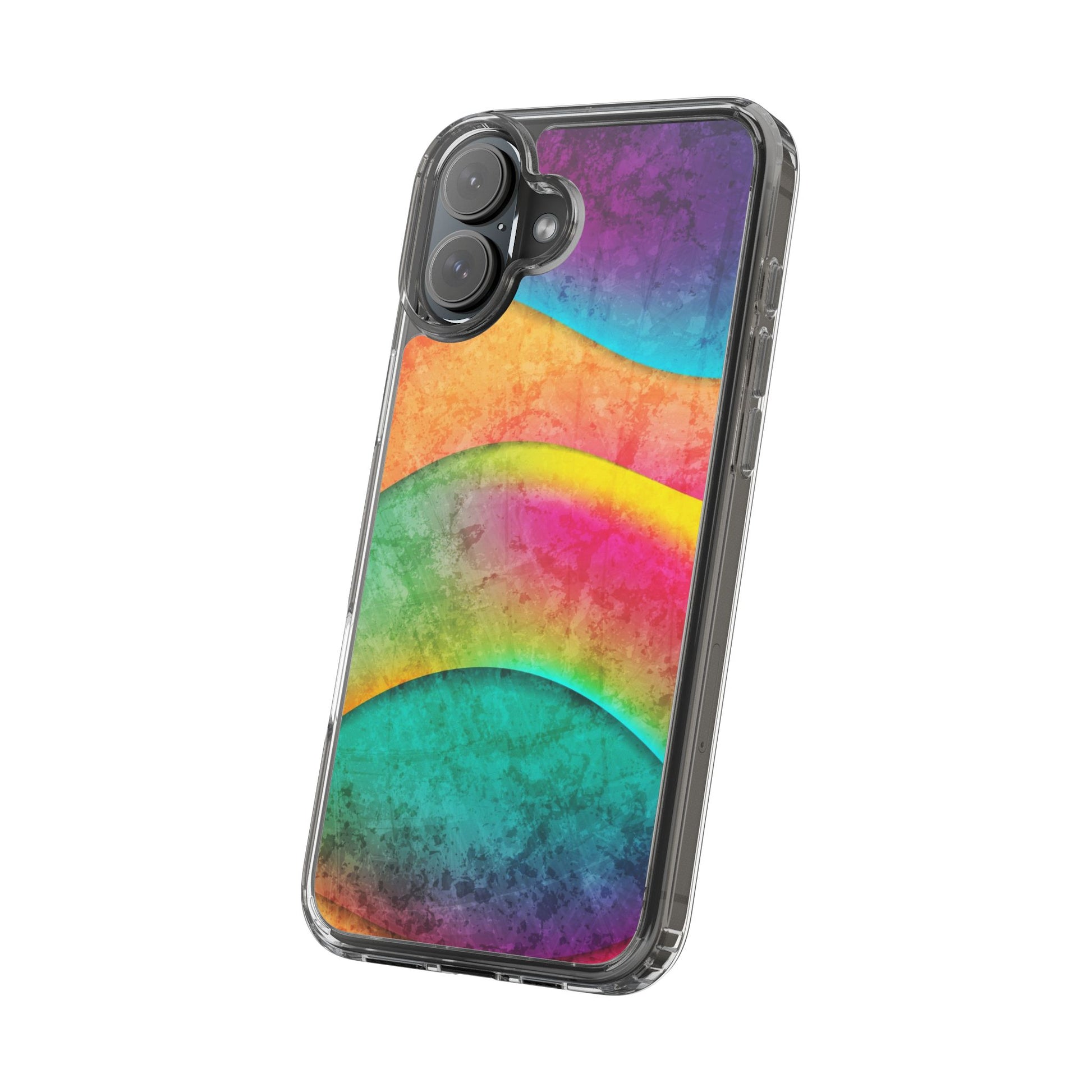 Rainbow Pattern Clear Phone Case (iPhone & Samsung Compatible) - FORMO