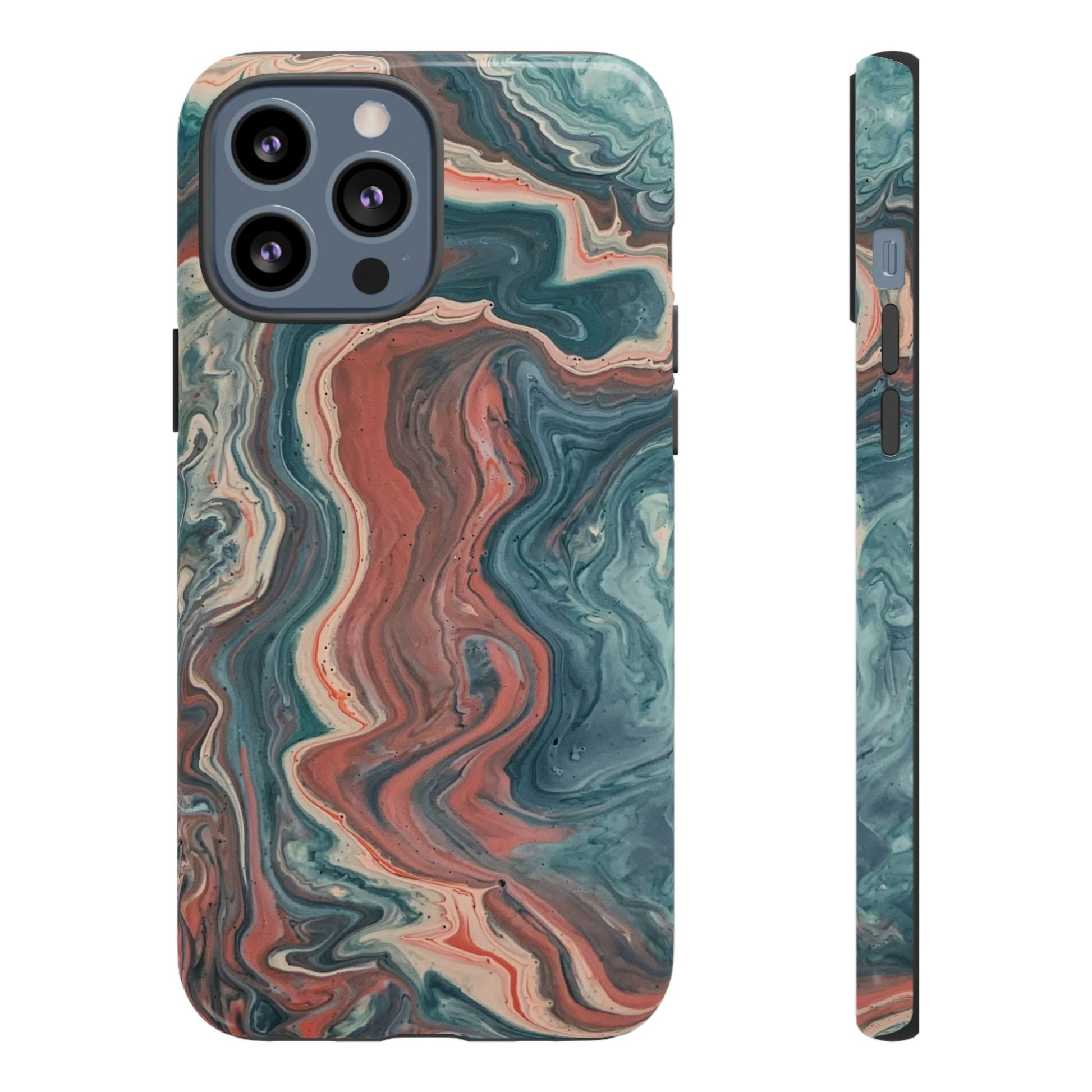 Artistic Phone Case, Tough Cases for Stylish Protection, Marble Design, Trendy Gift for Phone Lovers, Unique Cell Phone Accessory - FORMO