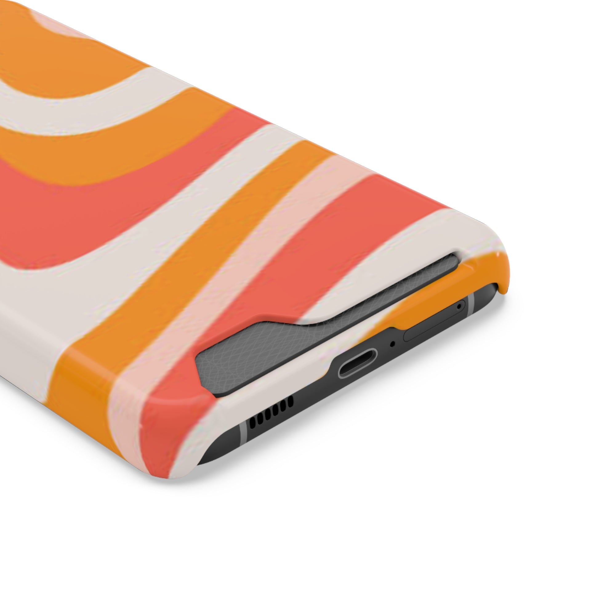 Trendy Phone Case with Card Holder, Boho Phone Accessory, Stylish Mobile Cover, Functional Gift for Friends, Perfect for Everyday Use - FORMO