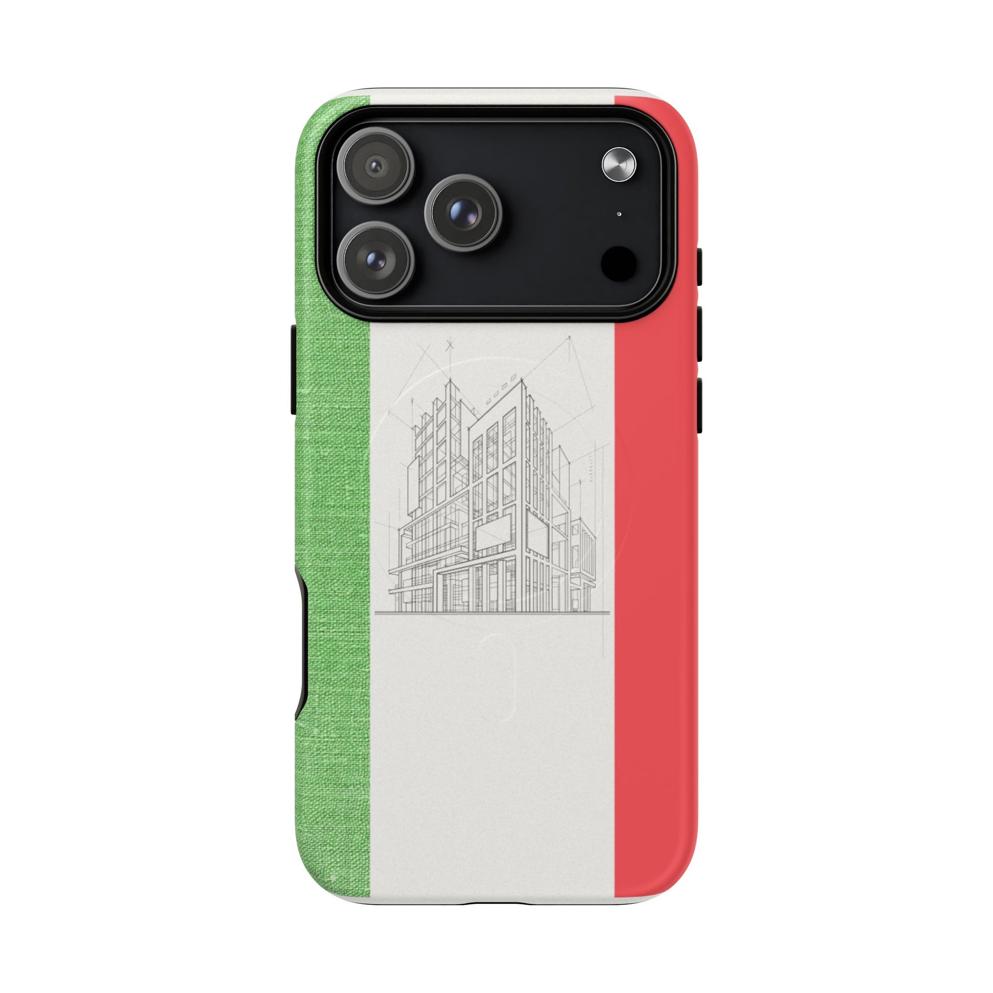 Italian Heritage Magnetic Phone Case, Stylish Phone Cover, Durable Magnet Case, Unique Gift for Travelers, Italian Culture Decor