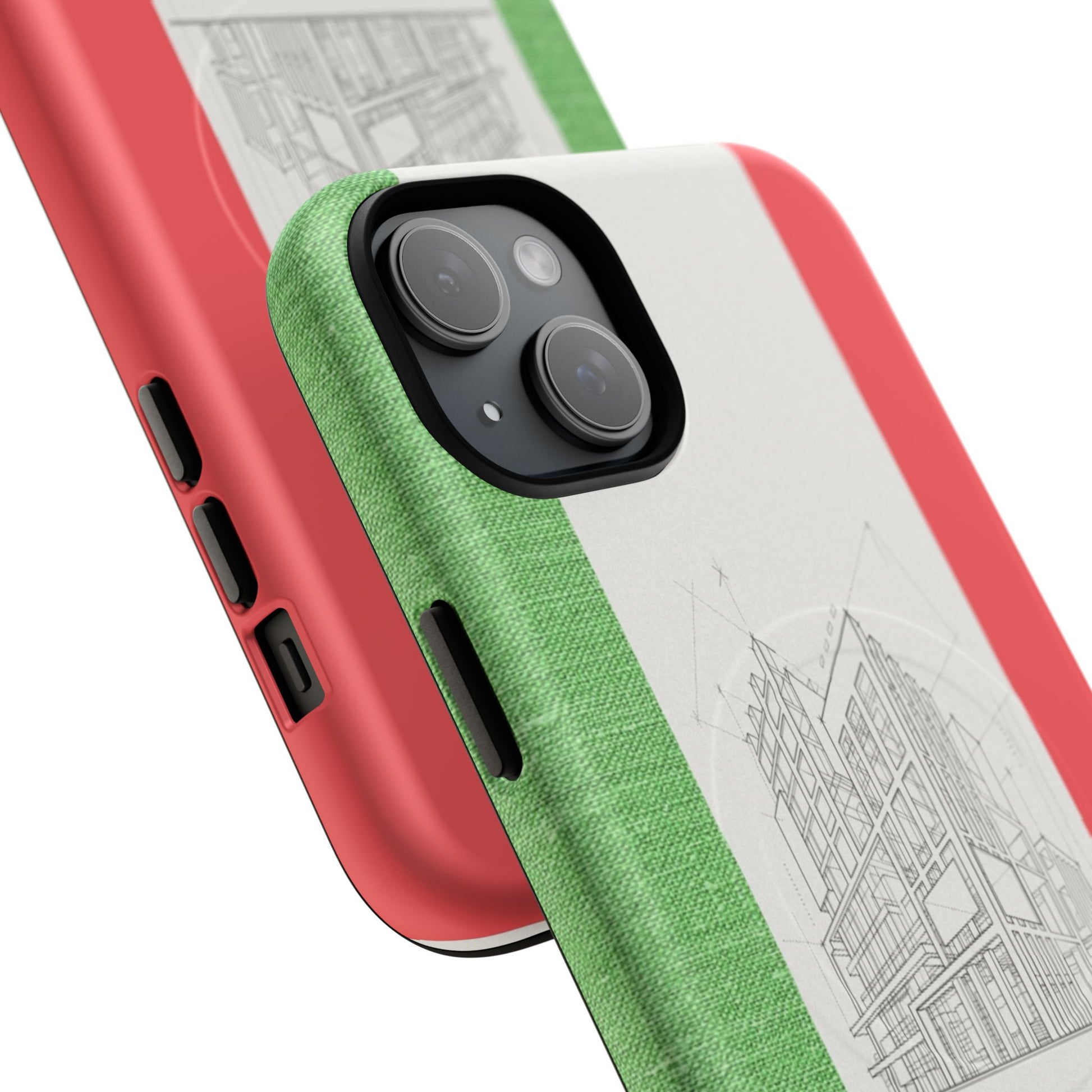 Italian Heritage Magnetic Phone Case, Stylish Phone Cover, Durable Magnet Case, Unique Gift for Travelers, Italian Culture Decor