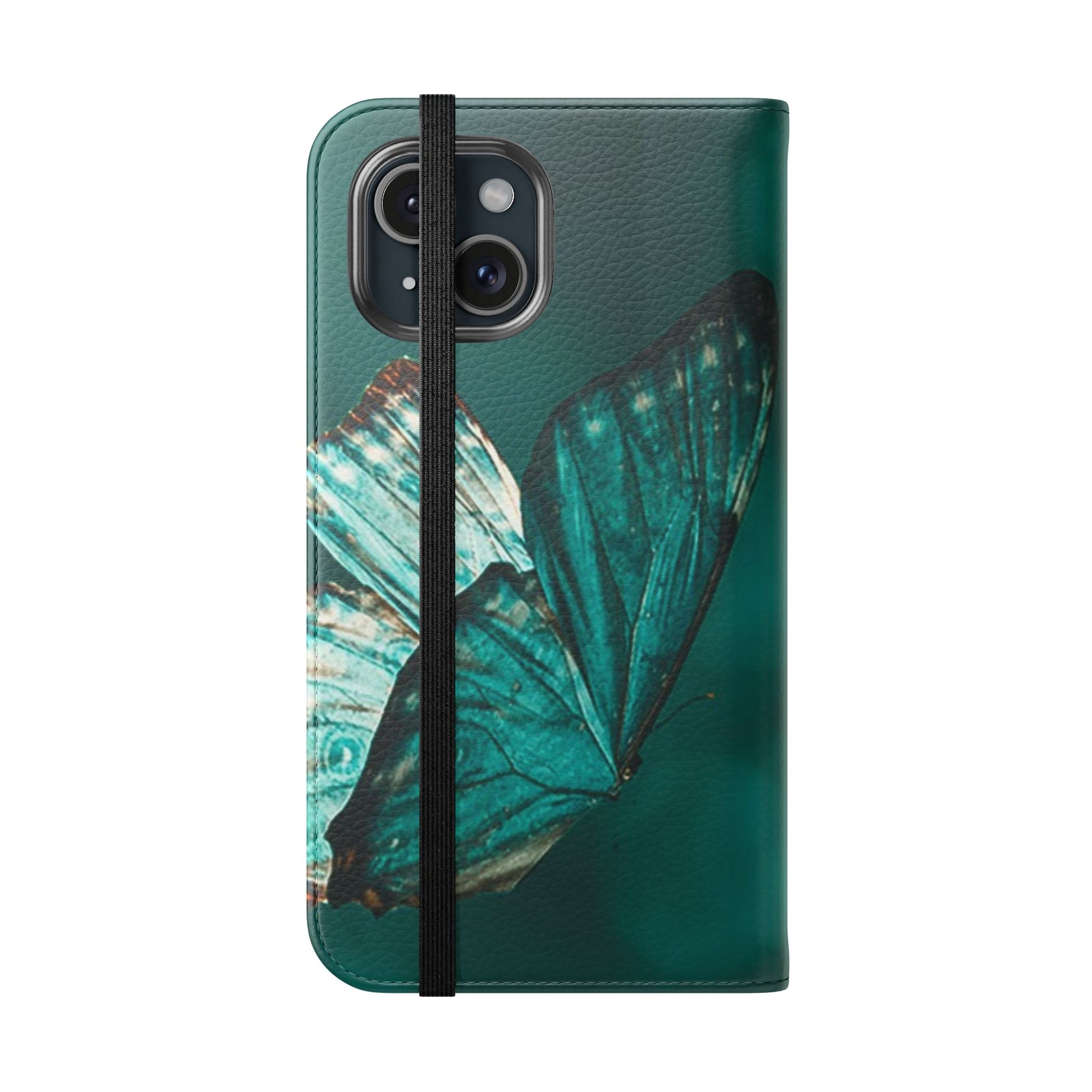 Butterfly Flip Case - Elegant Phone Wallet Cover, Nature Lovers, Gift for Her, Sustainable Fashion, Personalized Mobile Accessory - FORMO