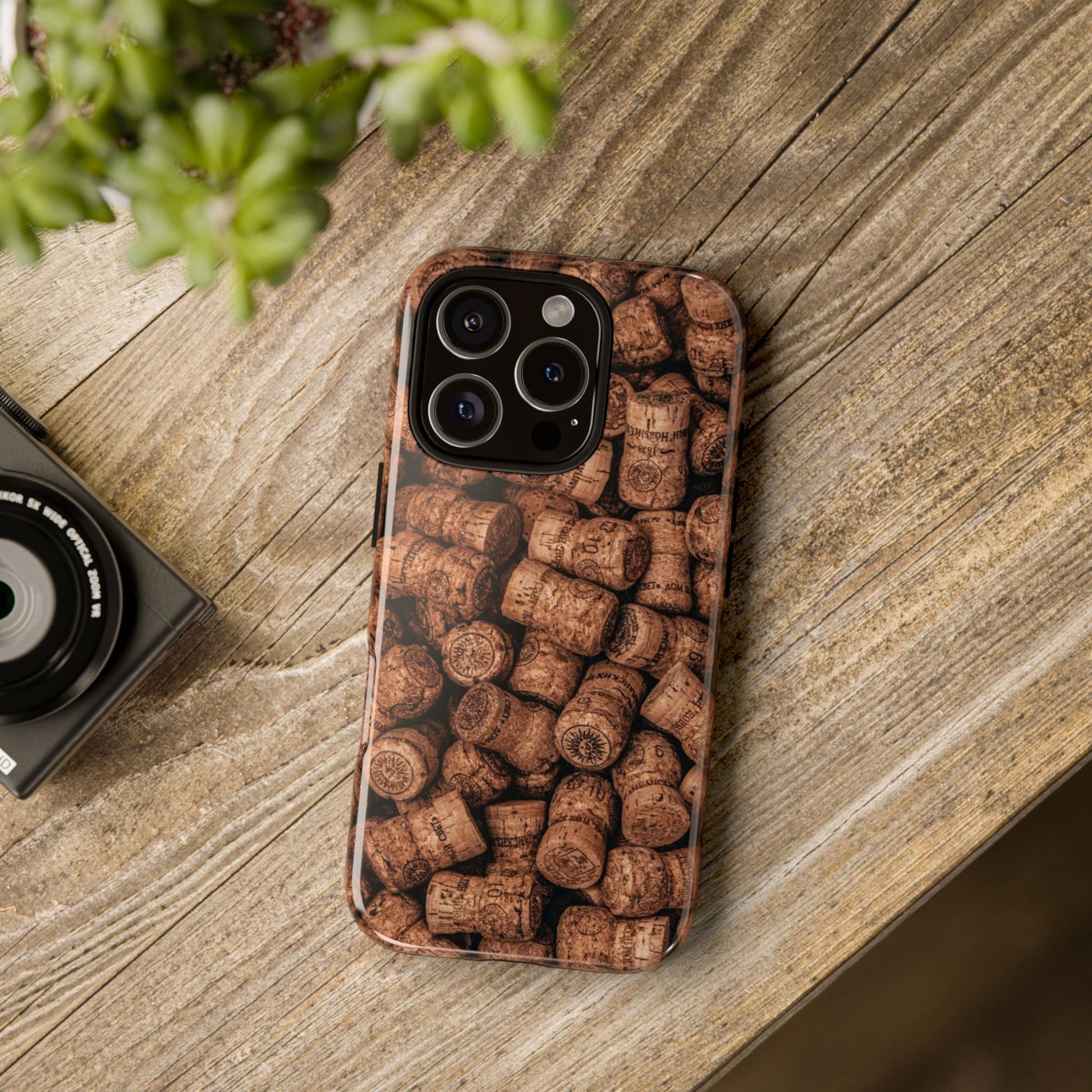 Cork Pattern Phone Case - Eco-Friendly, Vintage Style, Rustic Gifts for Wine Lovers, Housewarming, Birthday, Unique Gift - FORMO