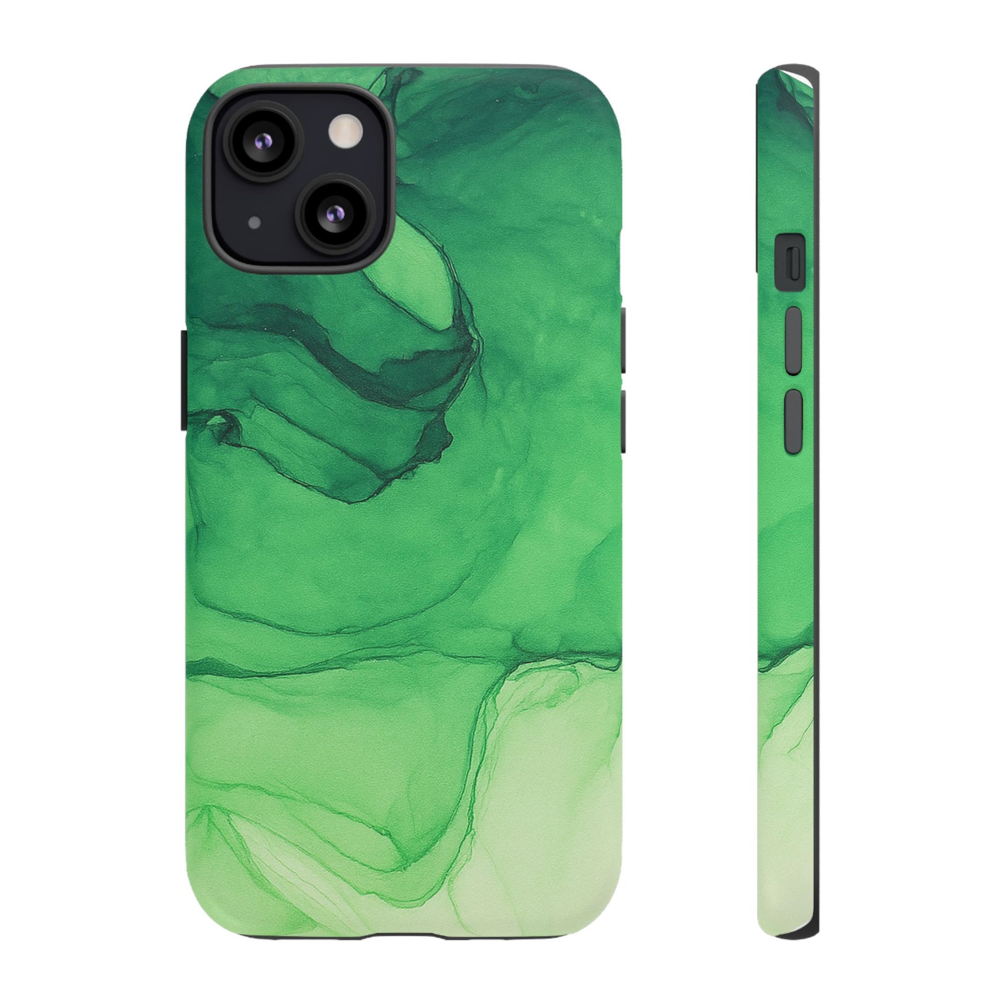 Stylish Phone Case for Nature Lovers, Tough Cases, Green Marble Design, Organic Aesthetic, Unique Gift, Eco-friendly Accessories