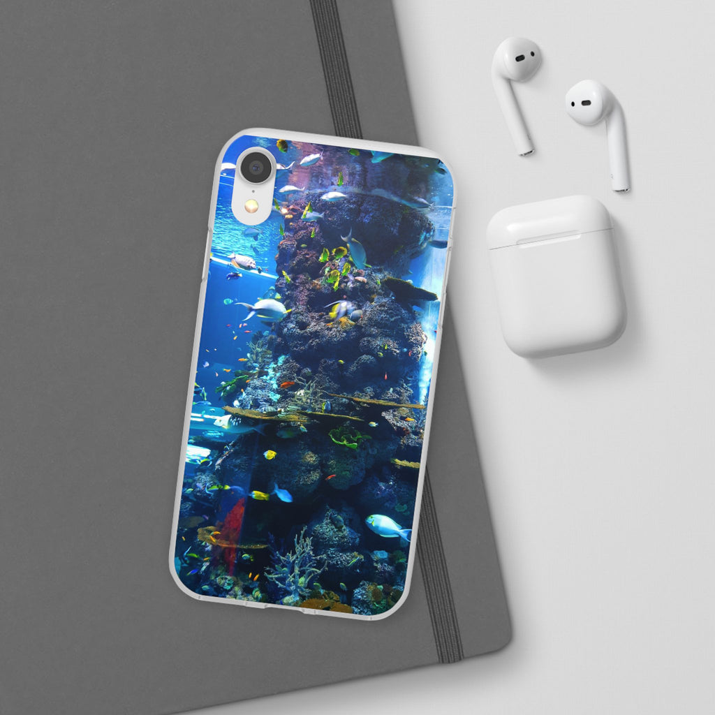 Underwater Paradise Phone Case, Flexible Mobile Cover, Ocean Lover Gift, Marine Life, Beach Decor, Sea Life Accessories - FORMO