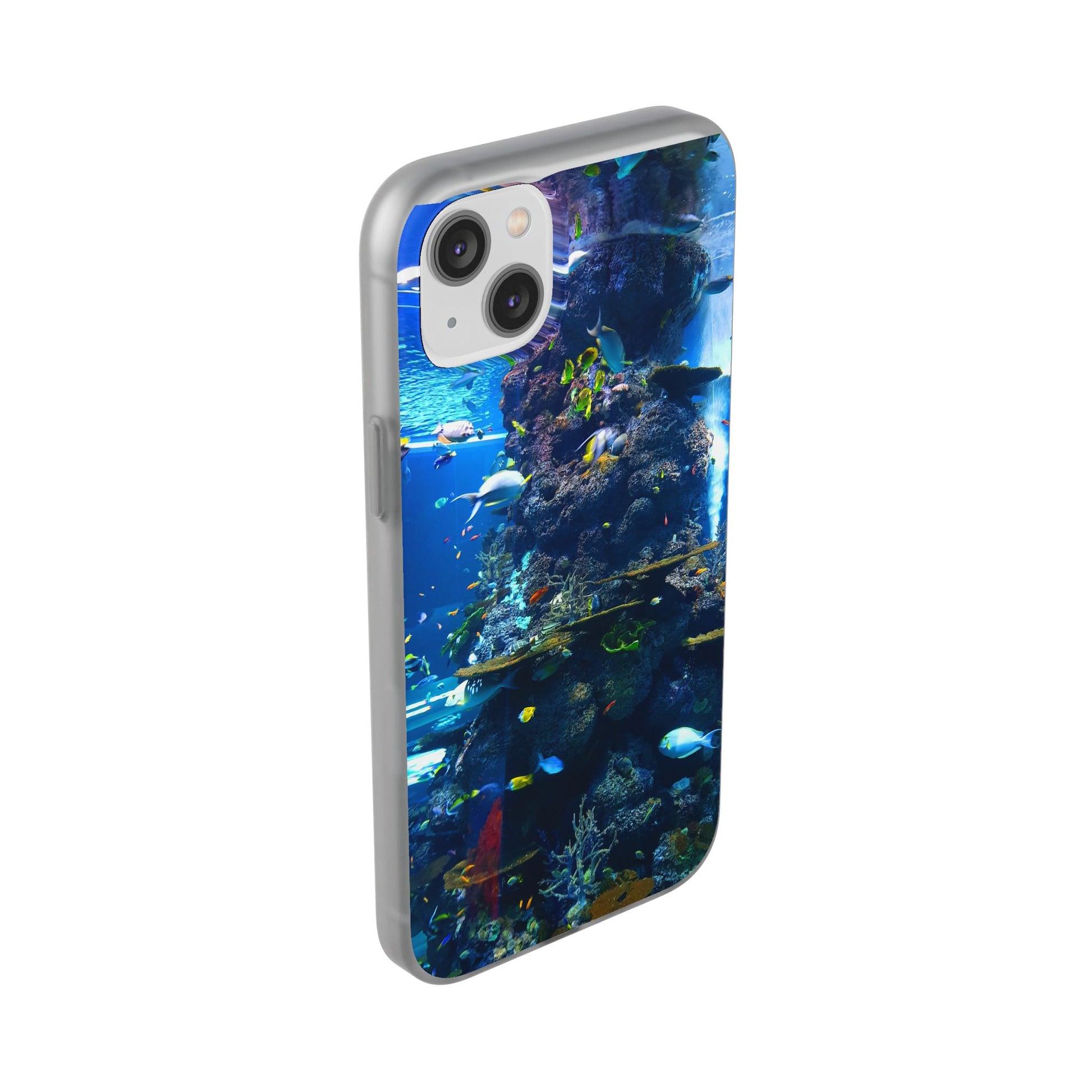 Underwater Paradise Phone Case, Flexible Mobile Cover, Ocean Lover Gift, Marine Life, Beach Decor, Sea Life Accessories - FORMO