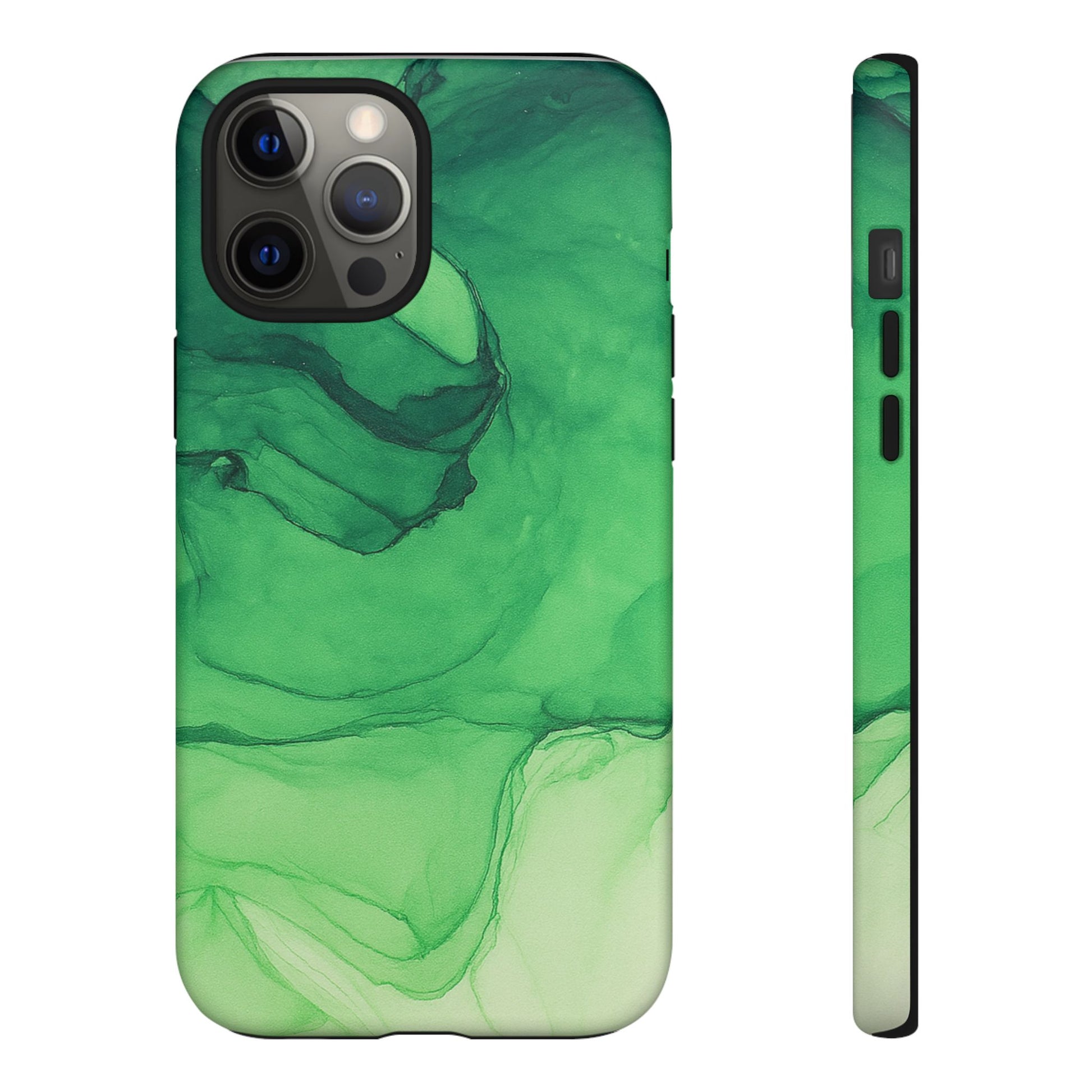 Stylish Phone Case for Nature Lovers, Tough Cases, Green Marble Design, Organic Aesthetic, Unique Gift, Eco-friendly Accessories