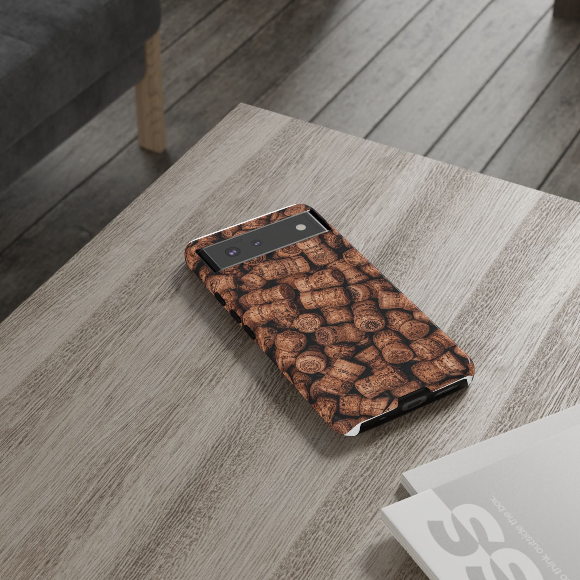 Cork Pattern Phone Case - Eco-Friendly, Vintage Style, Rustic Gifts for Wine Lovers, Housewarming, Birthday, Unique Gift - FORMO