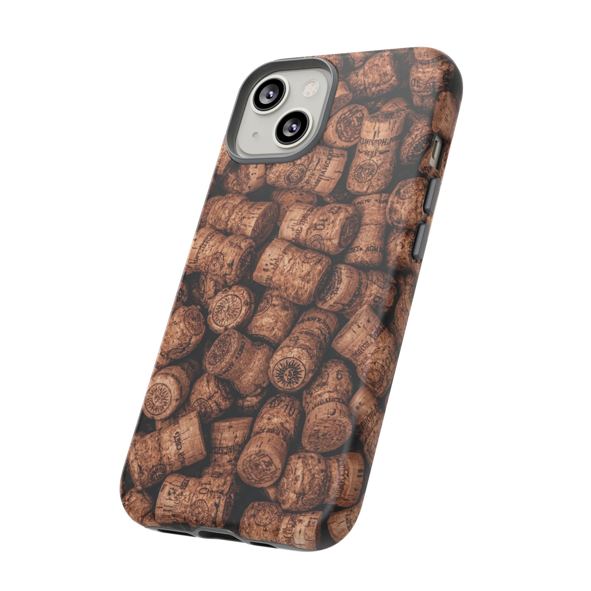 Cork Pattern Phone Case - Eco-Friendly, Vintage Style, Rustic Gifts for Wine Lovers, Housewarming, Birthday, Unique Gift - FORMO