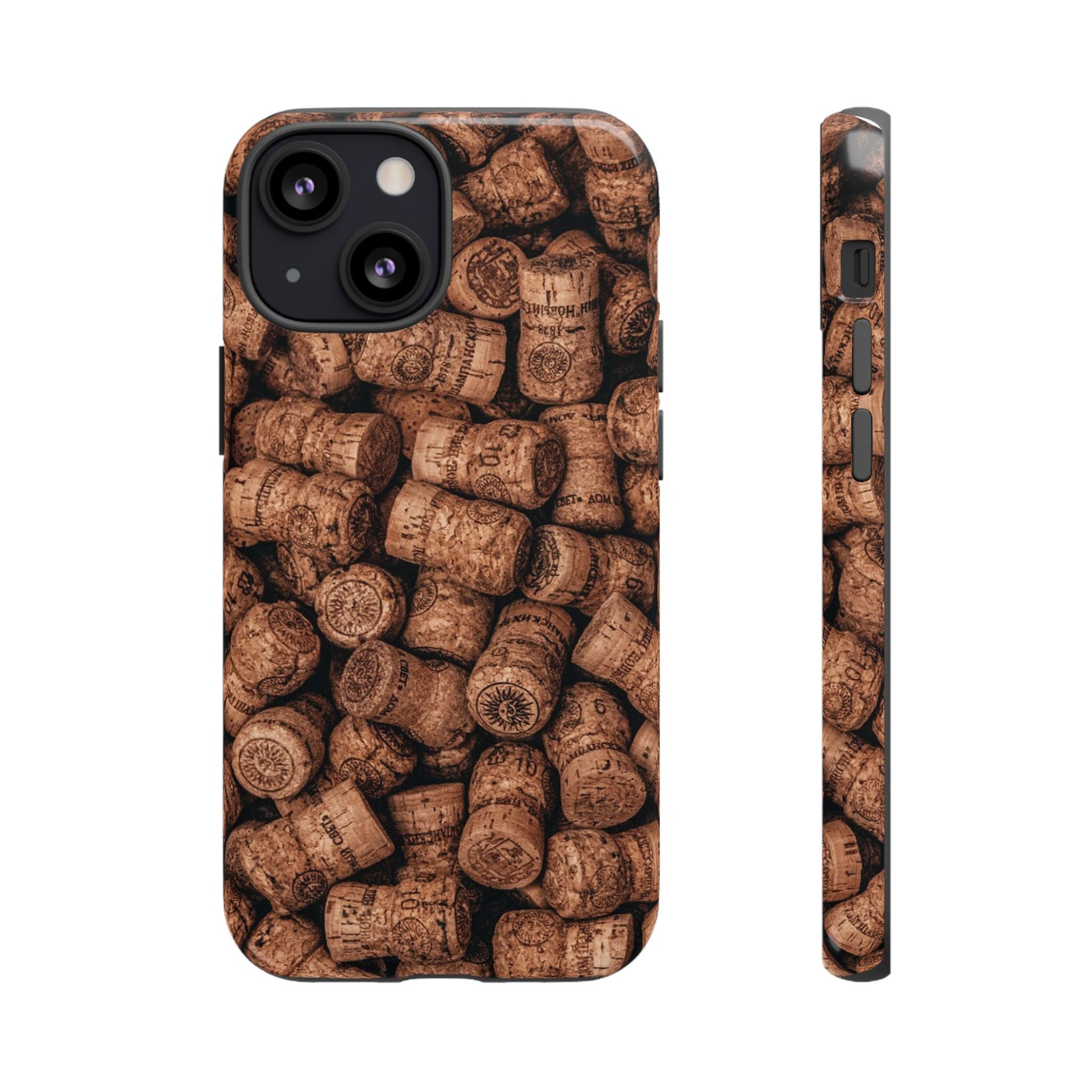 Cork Pattern Phone Case - Eco-Friendly, Vintage Style, Rustic Gifts for Wine Lovers, Housewarming, Birthday, Unique Gift - FORMO