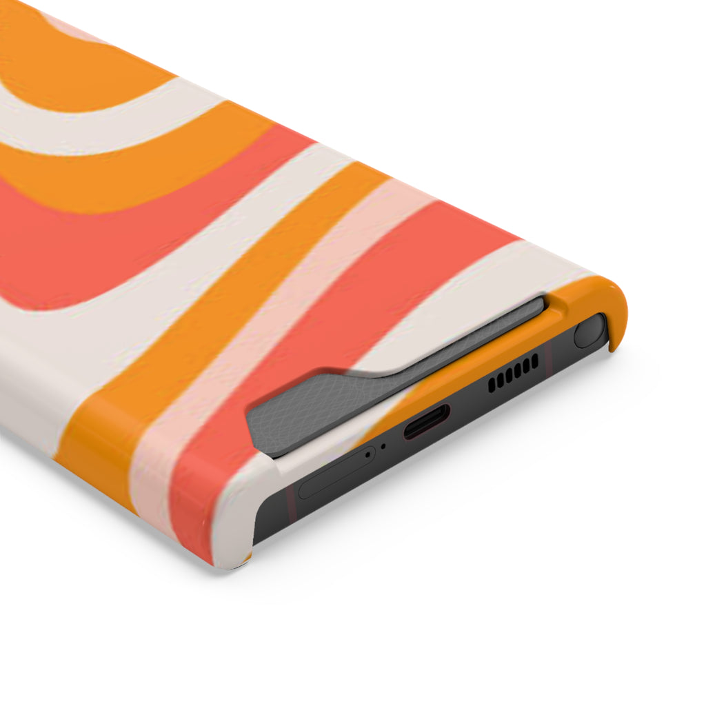 Trendy Phone Case with Card Holder, Boho Phone Accessory, Stylish Mobile Cover, Functional Gift for Friends, Perfect for Everyday Use - FORMO