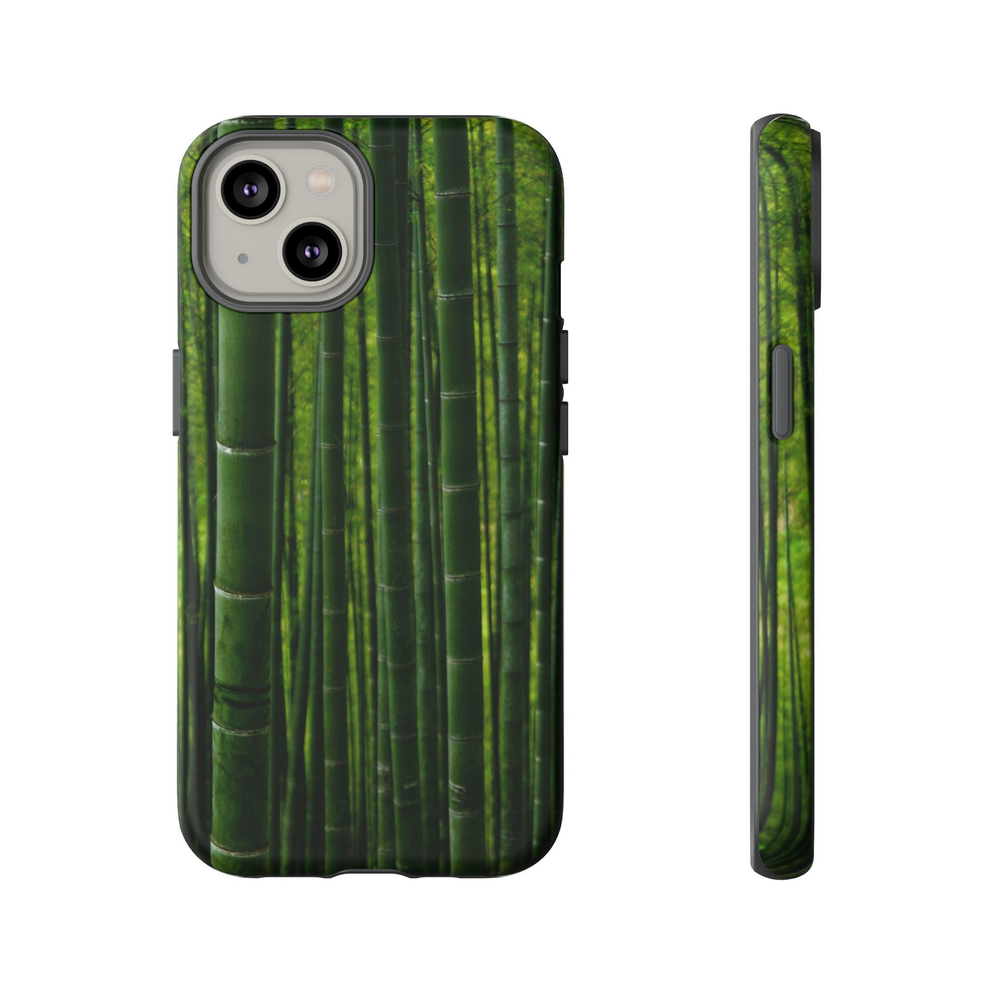 Bamboo Phone Case - Tough Cases, Nature Lover Gift, Eco-Friendly Phone Accessory, Greenery Design, Unique Smartphone Cover - FORMO