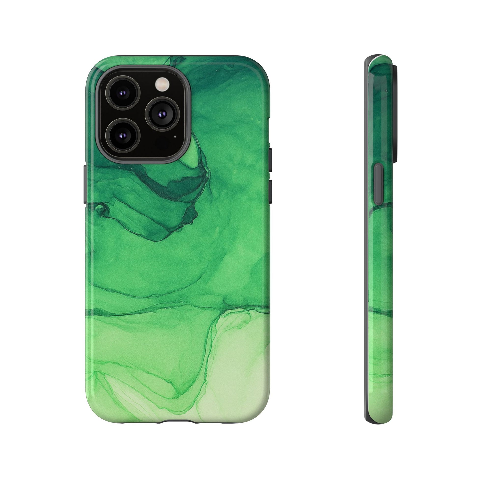 Stylish Phone Case for Nature Lovers, Tough Cases, Green Marble Design, Organic Aesthetic, Unique Gift, Eco-friendly Accessories