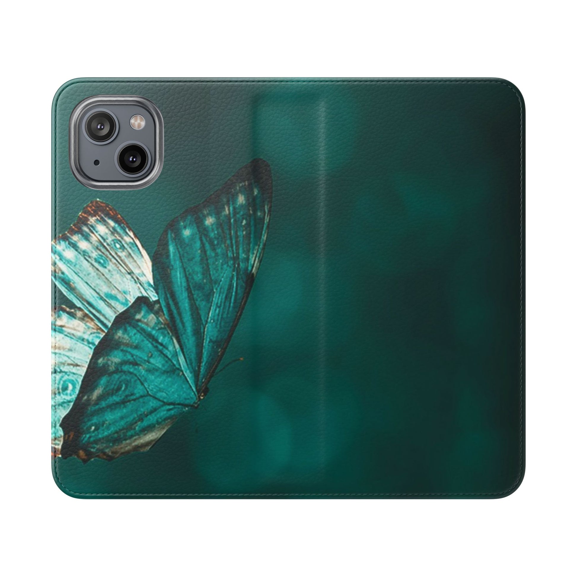Butterfly Flip Case - Elegant Phone Wallet Cover, Nature Lovers, Gift for Her, Sustainable Fashion, Personalized Mobile Accessory - FORMO