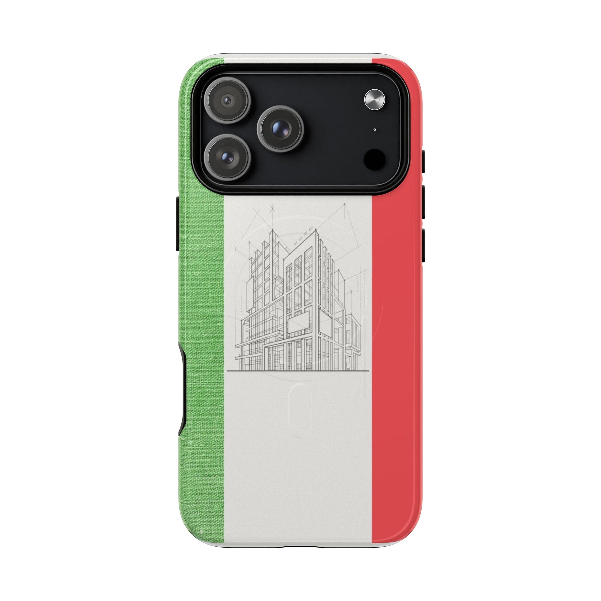 Italian Heritage Magnetic Phone Case, Stylish Phone Cover, Durable Magnet Case, Unique Gift for Travelers, Italian Culture Decor
