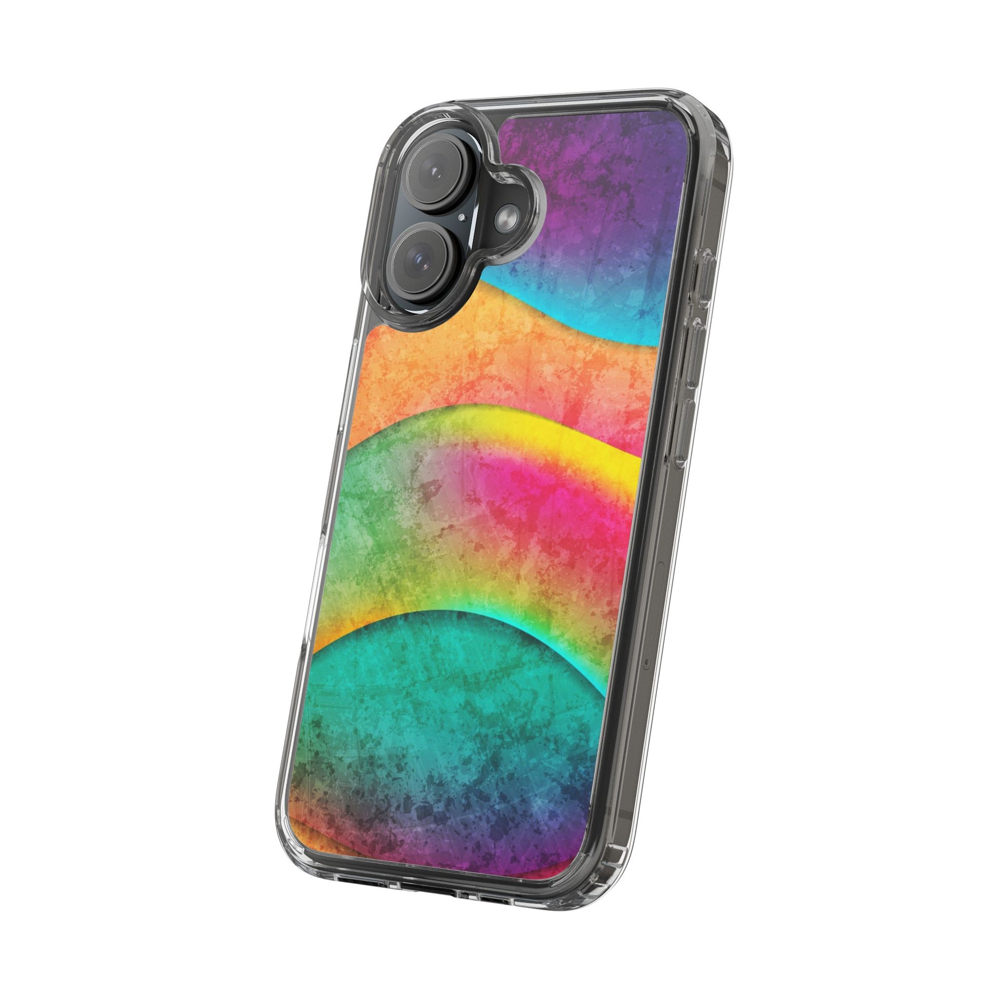 Rainbow Pattern Clear Phone Case (iPhone & Samsung Compatible) - FORMO