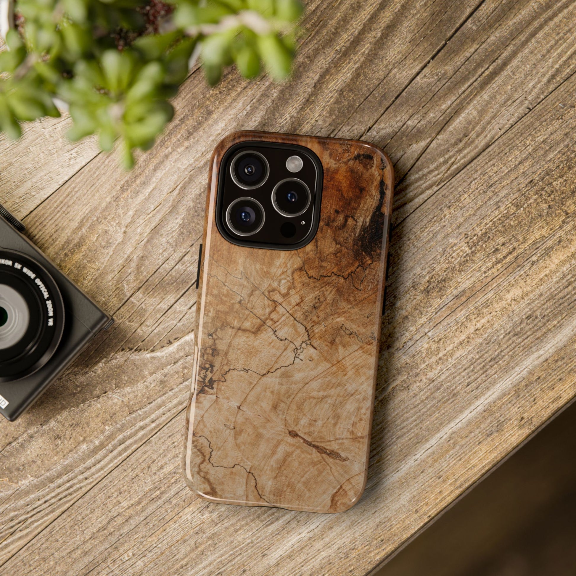 Woodland-Inspired Phone Case | Tough Cases, Natural Wood Grain Cover, Rustic Tech Accessory, Nature Lover Gift, Eco-Friendly - FORMO