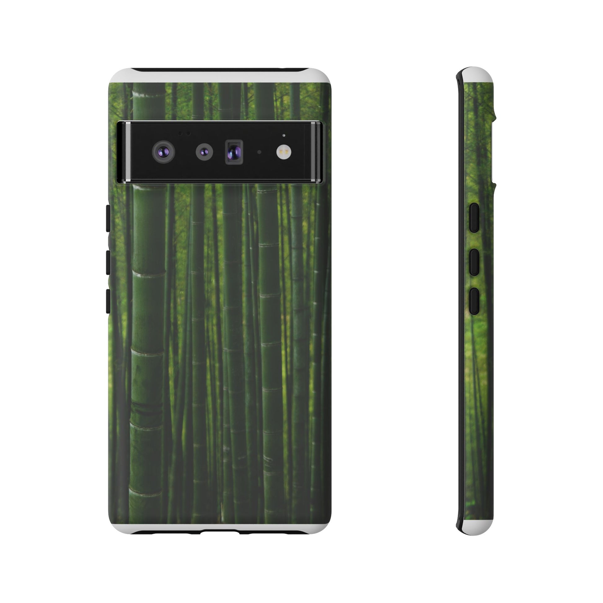 Bamboo Phone Case - Tough Cases, Nature Lover Gift, Eco-Friendly Phone Accessory, Greenery Design, Unique Smartphone Cover - FORMO