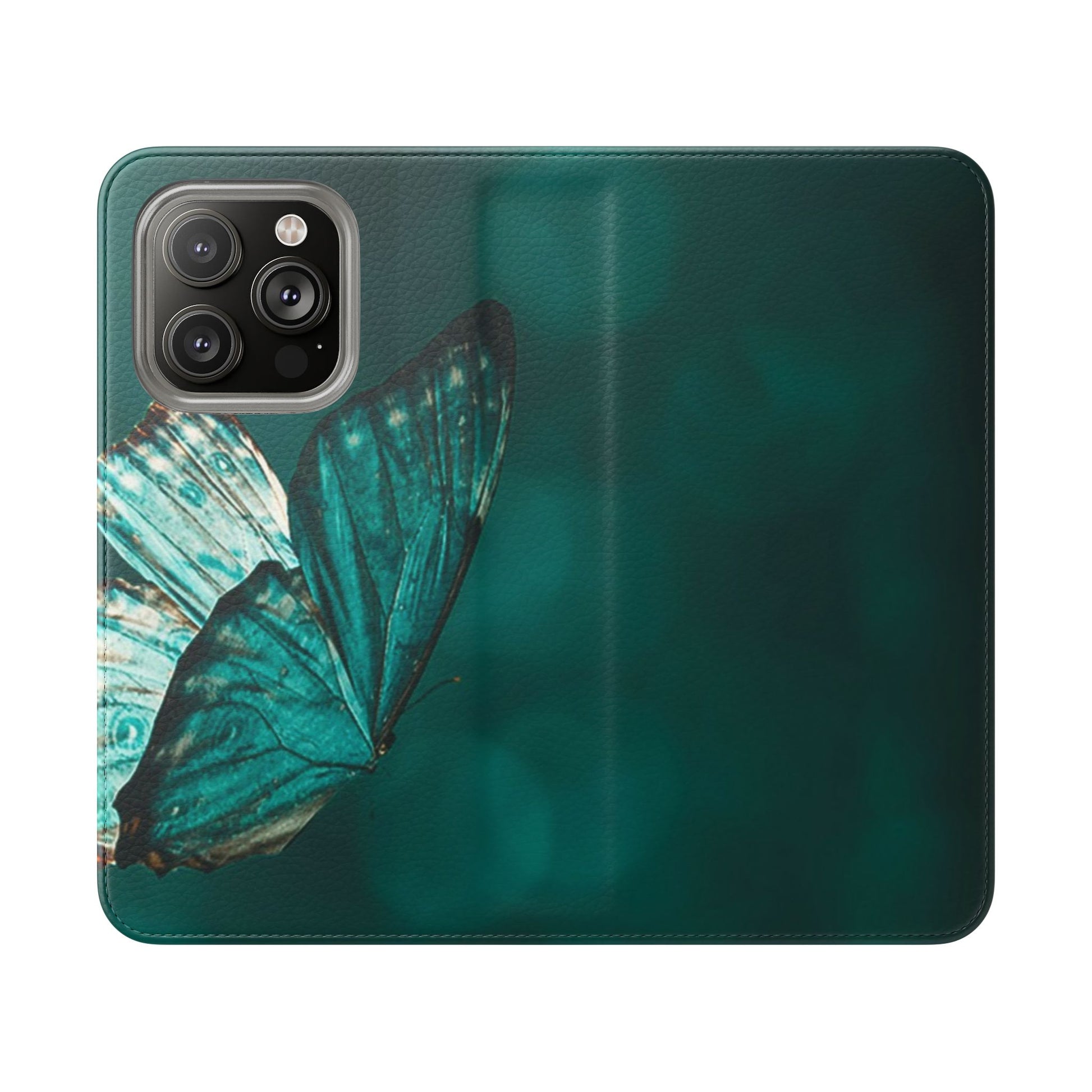 Butterfly Flip Case - Elegant Phone Wallet Cover, Nature Lovers, Gift for Her, Sustainable Fashion, Personalized Mobile Accessory - FORMO