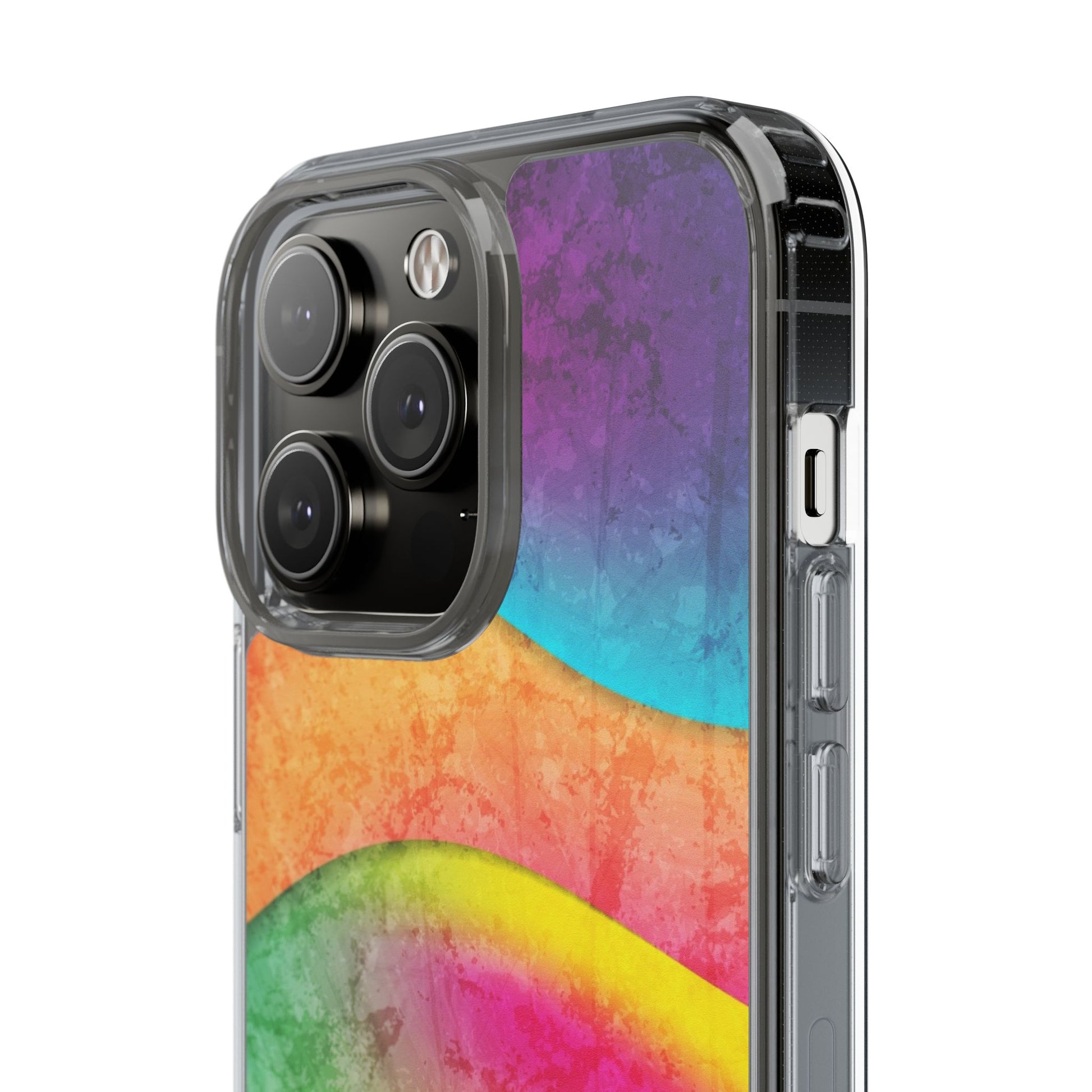 Rainbow Pattern Clear Phone Case (iPhone & Samsung Compatible) - FORMO