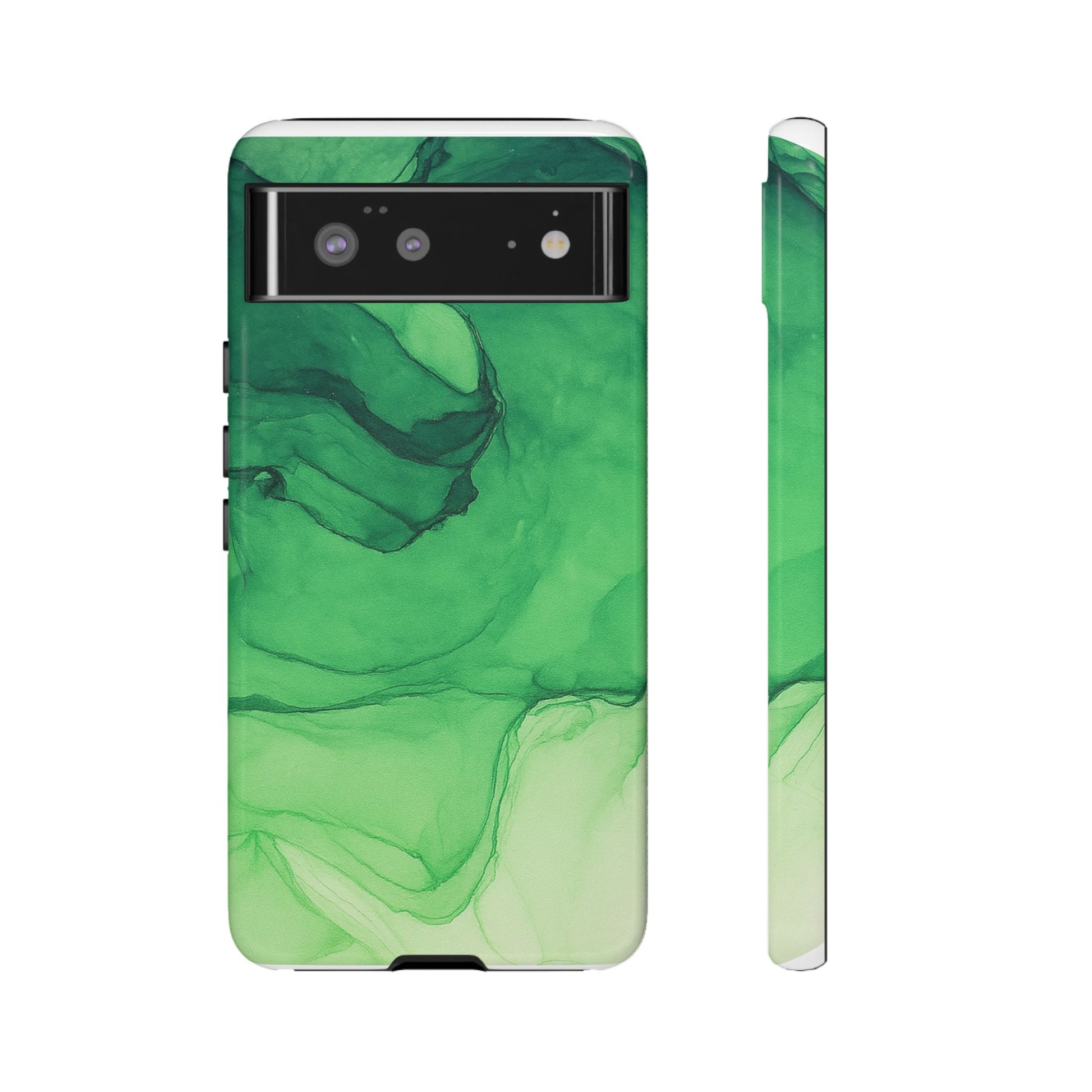 Stylish Phone Case for Nature Lovers, Tough Cases, Green Marble Design, Organic Aesthetic, Unique Gift, Eco-friendly Accessories