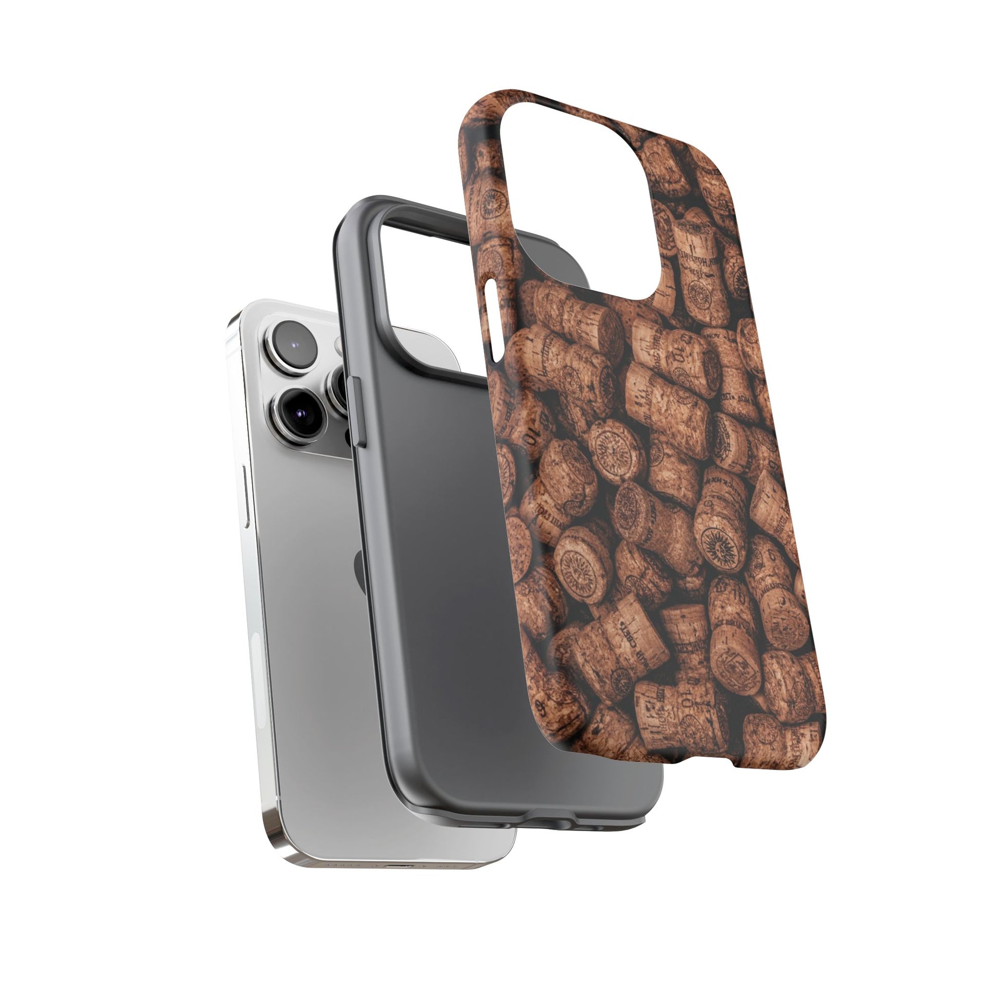 Cork Pattern Phone Case - Eco-Friendly, Vintage Style, Rustic Gifts for Wine Lovers, Housewarming, Birthday, Unique Gift - FORMO