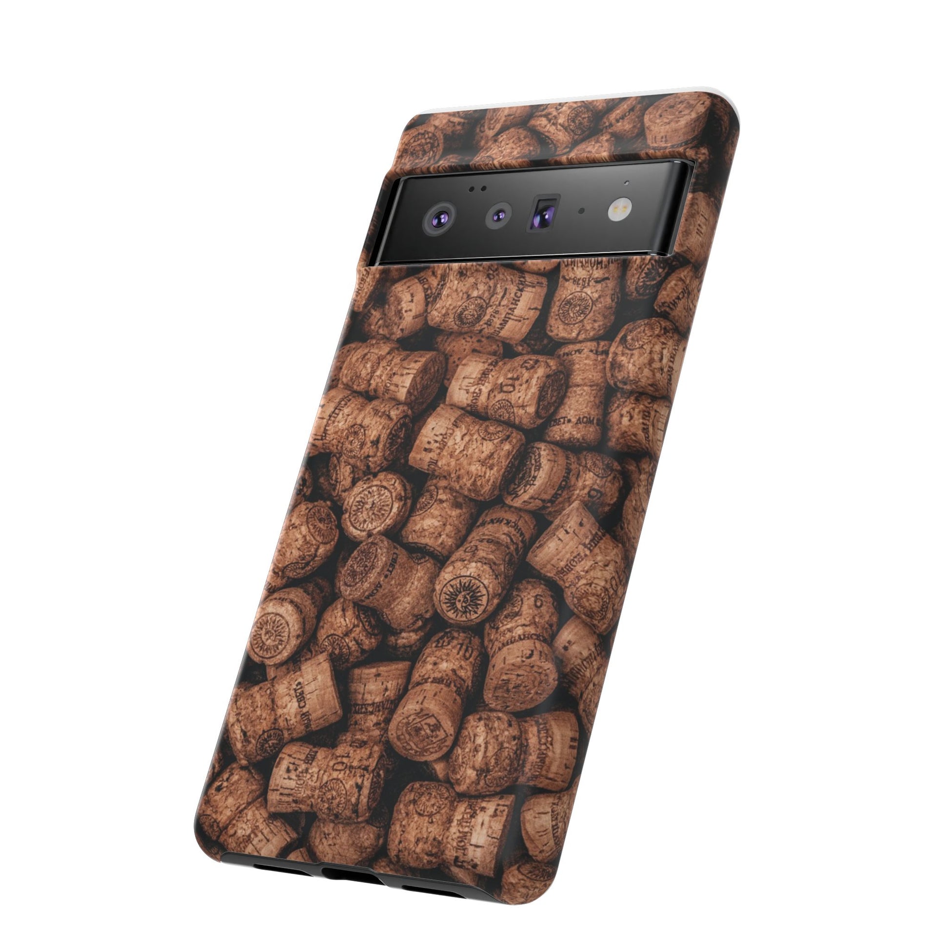 Cork Pattern Phone Case - Eco-Friendly, Vintage Style, Rustic Gifts for Wine Lovers, Housewarming, Birthday, Unique Gift - FORMO