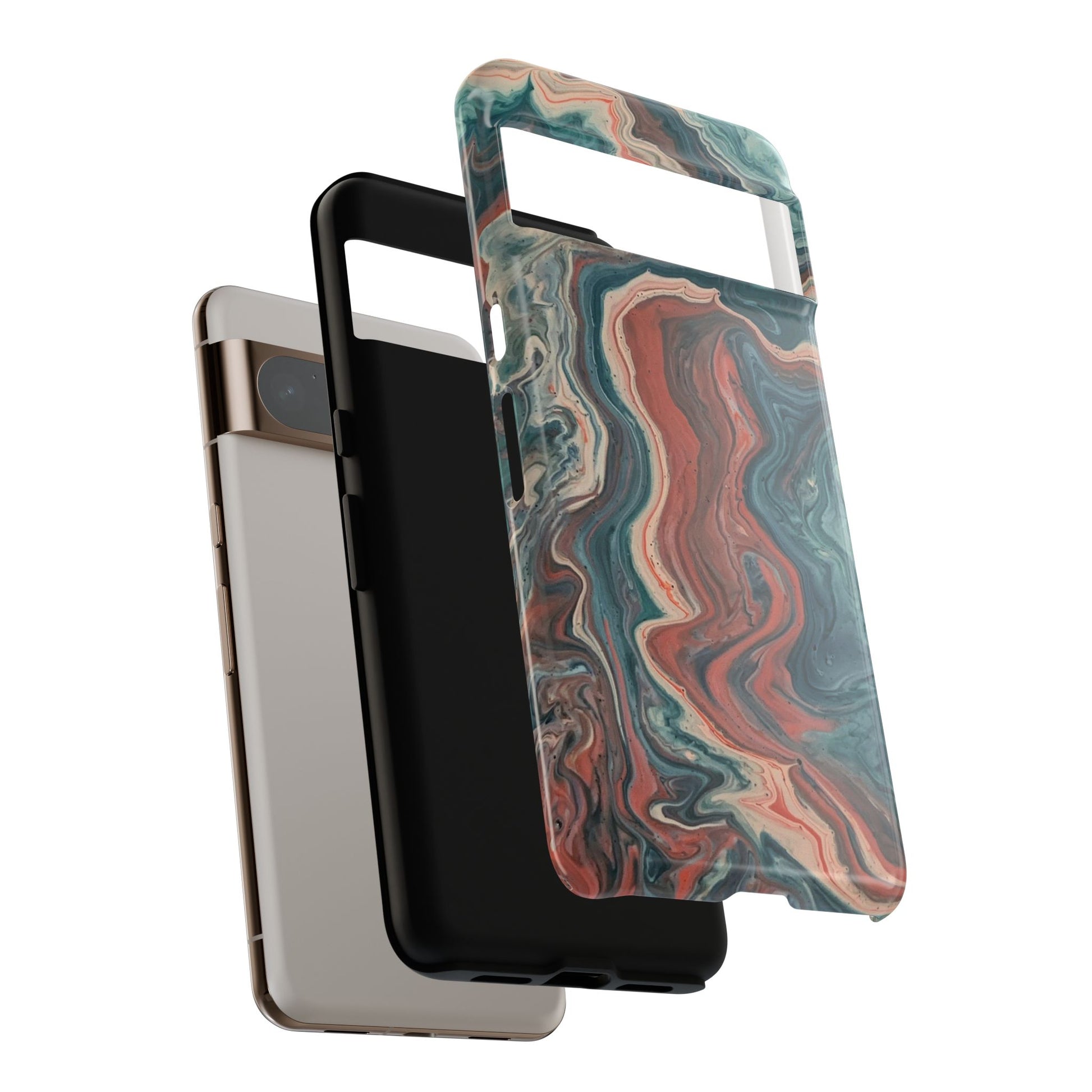 Artistic Phone Case, Tough Cases for Stylish Protection, Marble Design, Trendy Gift for Phone Lovers, Unique Cell Phone Accessory - FORMO