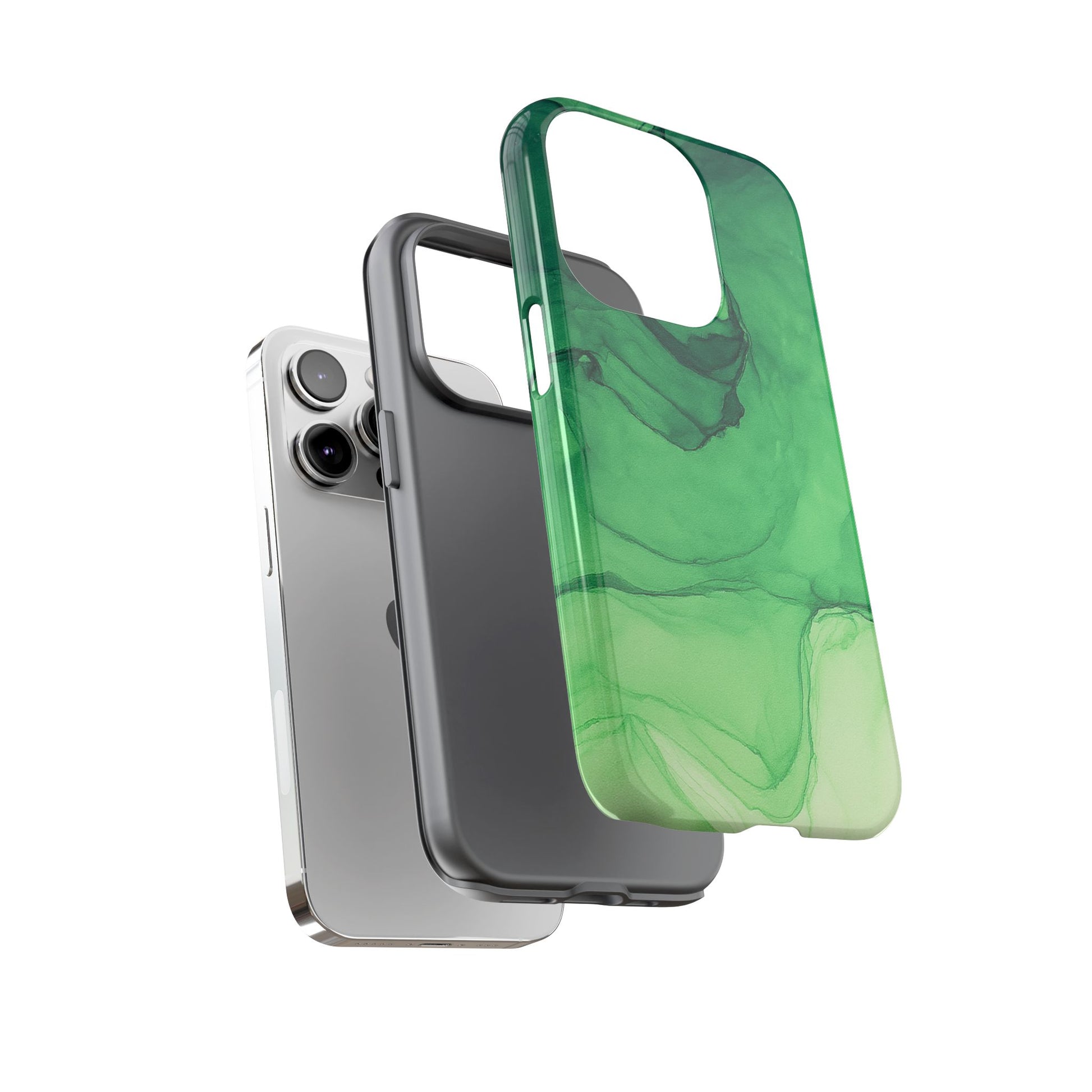 Stylish Phone Case for Nature Lovers, Tough Cases, Green Marble Design, Organic Aesthetic, Unique Gift, Eco-friendly Accessories
