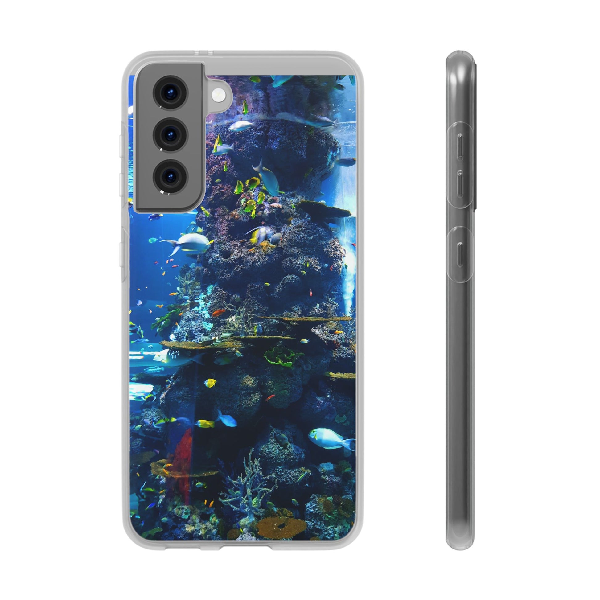 Underwater Paradise Phone Case, Flexible Mobile Cover, Ocean Lover Gift, Marine Life, Beach Decor, Sea Life Accessories - FORMO
