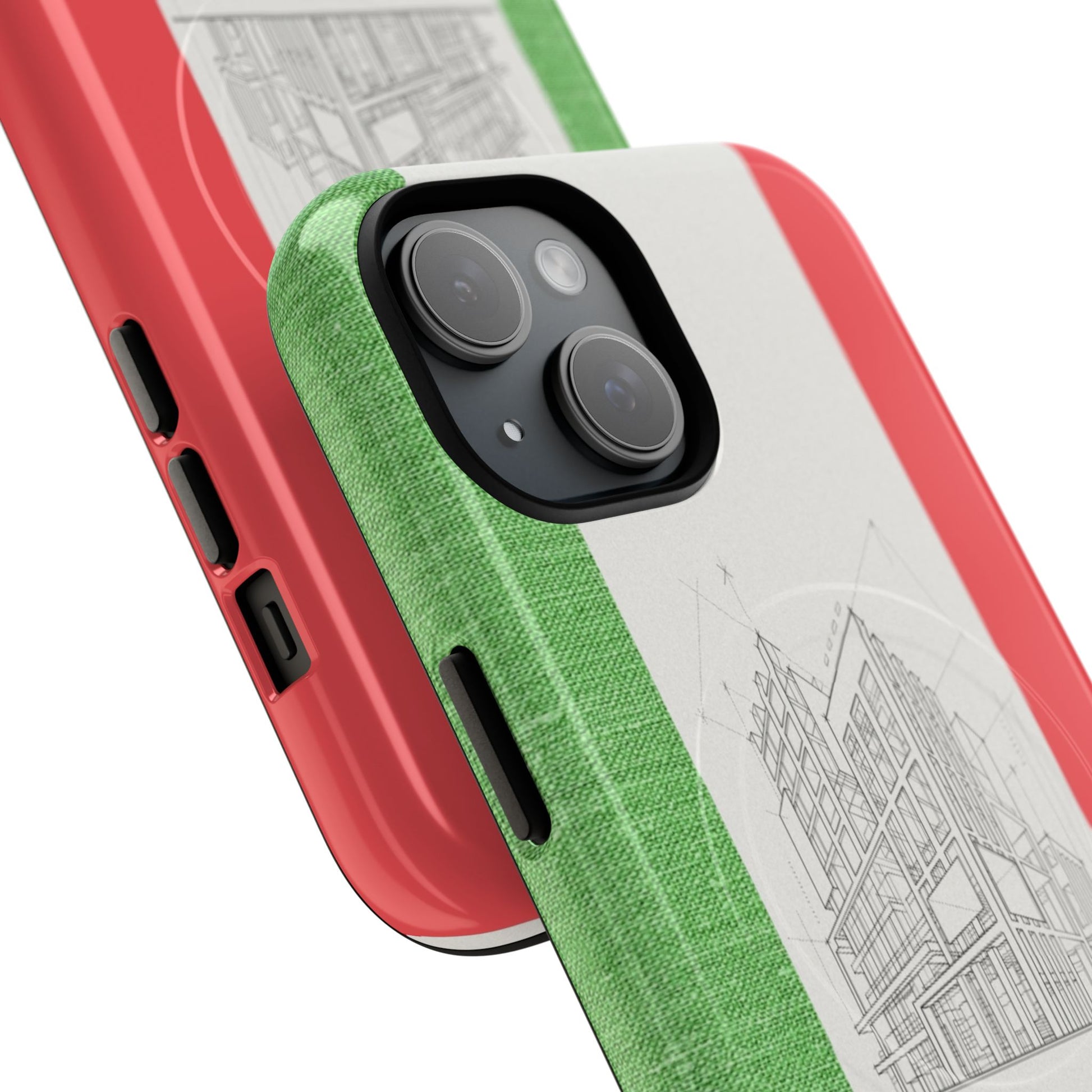 Italian Heritage Magnetic Phone Case, Stylish Phone Cover, Durable Magnet Case, Unique Gift for Travelers, Italian Culture Decor