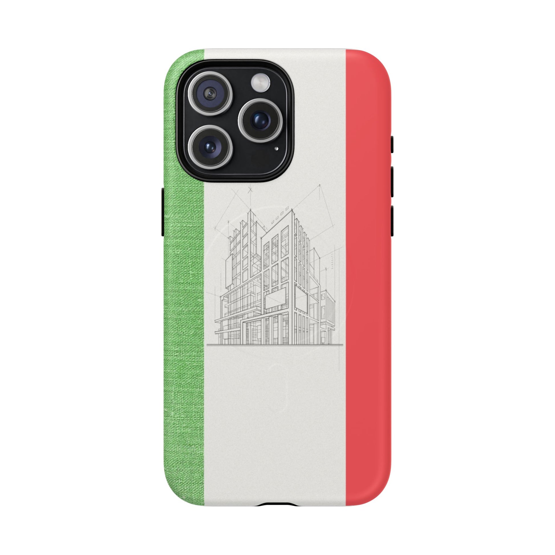 Italian Heritage Magnetic Phone Case, Stylish Phone Cover, Durable Magnet Case, Unique Gift for Travelers, Italian Culture Decor