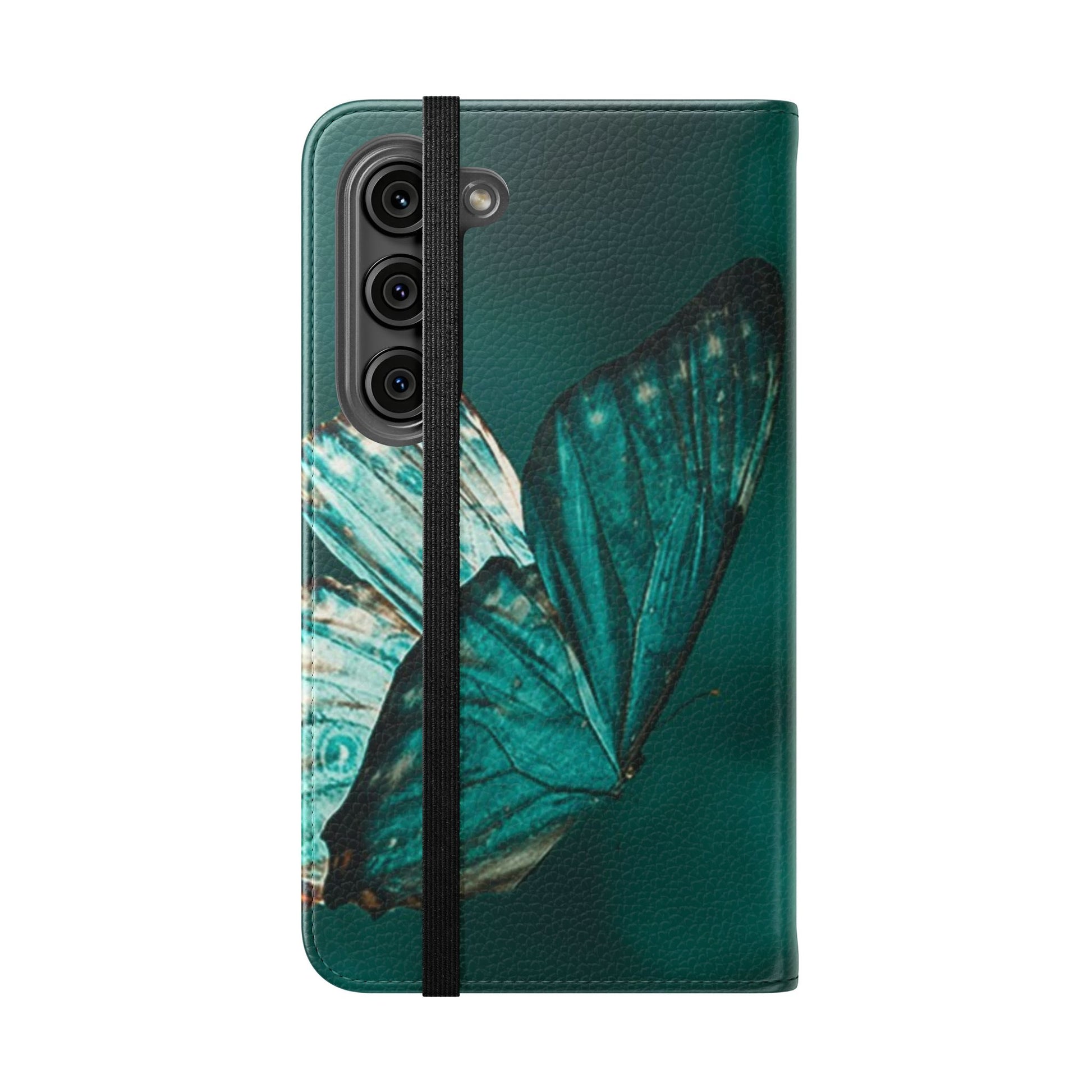 Butterfly Flip Case - Elegant Phone Wallet Cover, Nature Lovers, Gift for Her, Sustainable Fashion, Personalized Mobile Accessory - FORMO