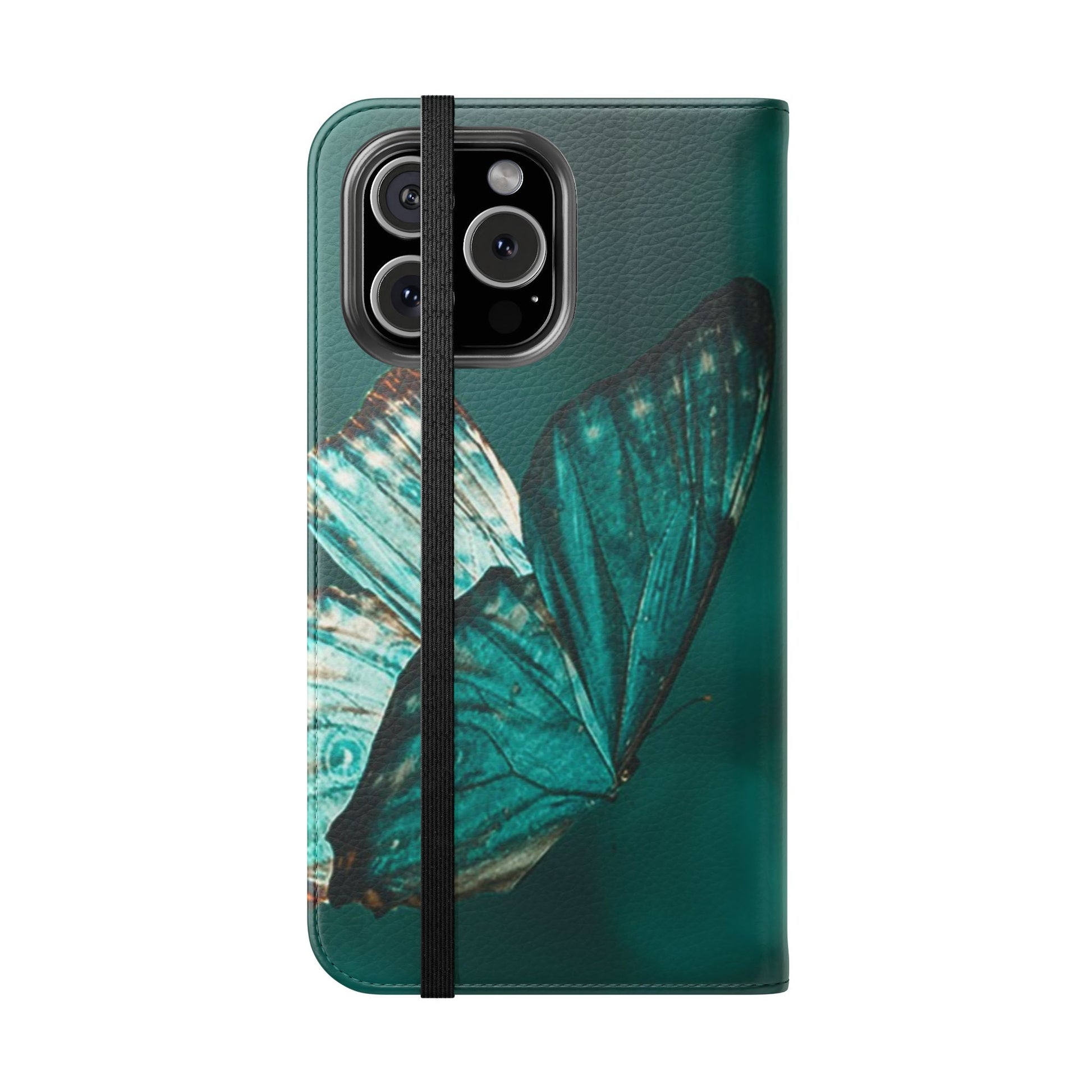 Butterfly Flip Case - Elegant Phone Wallet Cover, Nature Lovers, Gift for Her, Sustainable Fashion, Personalized Mobile Accessory - FORMO