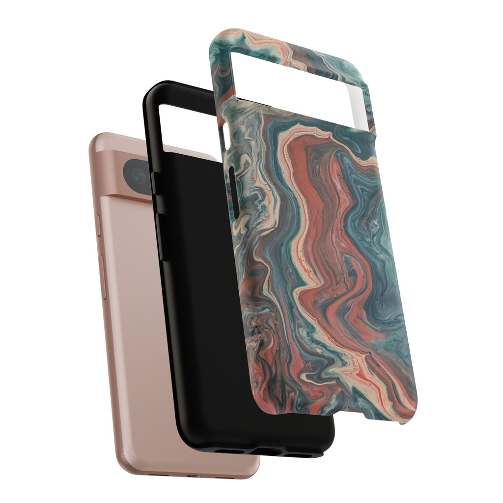Artistic Phone Case, Tough Cases for Stylish Protection, Marble Design, Trendy Gift for Phone Lovers, Unique Cell Phone Accessory - FORMO