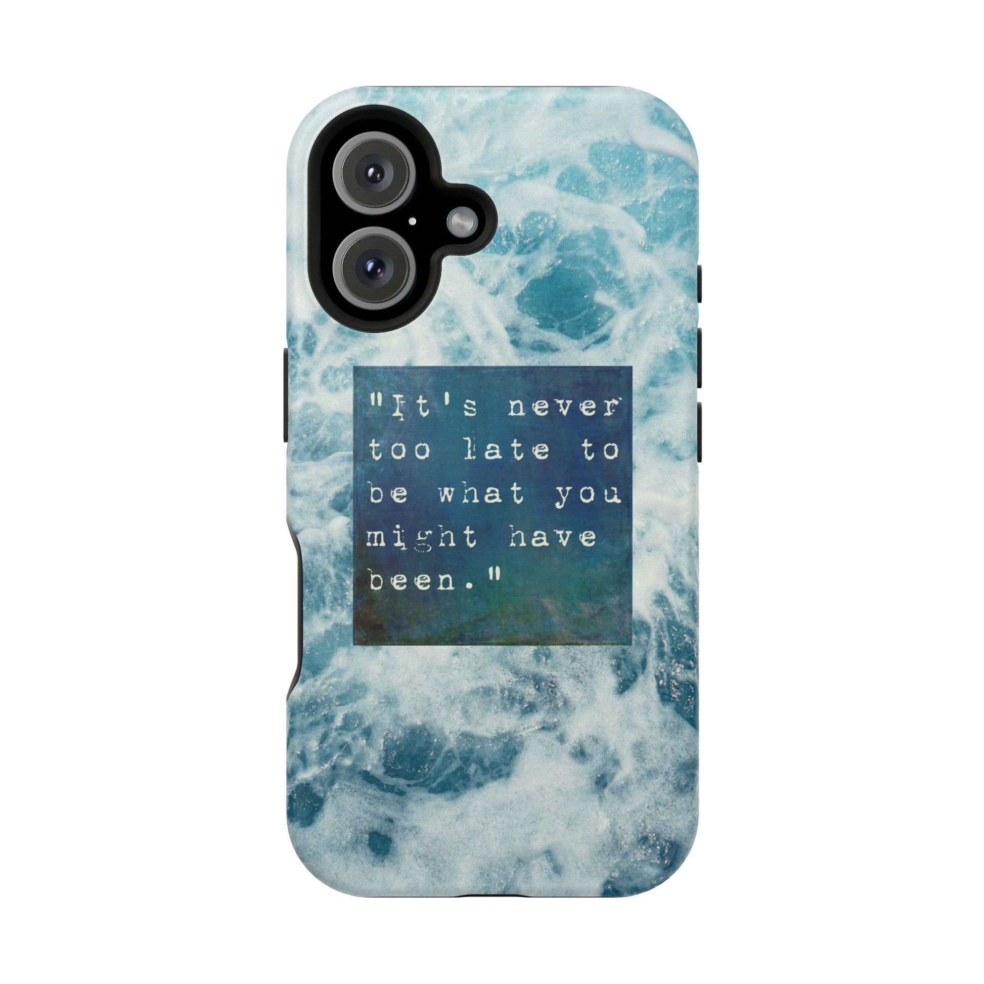 Inspirational Magnetic Phone Cases, Perfect Gift for Students, Motivational Phone Cover, Stylish Tough Case, Ocean Design Case, Fits iPhone - FORMO