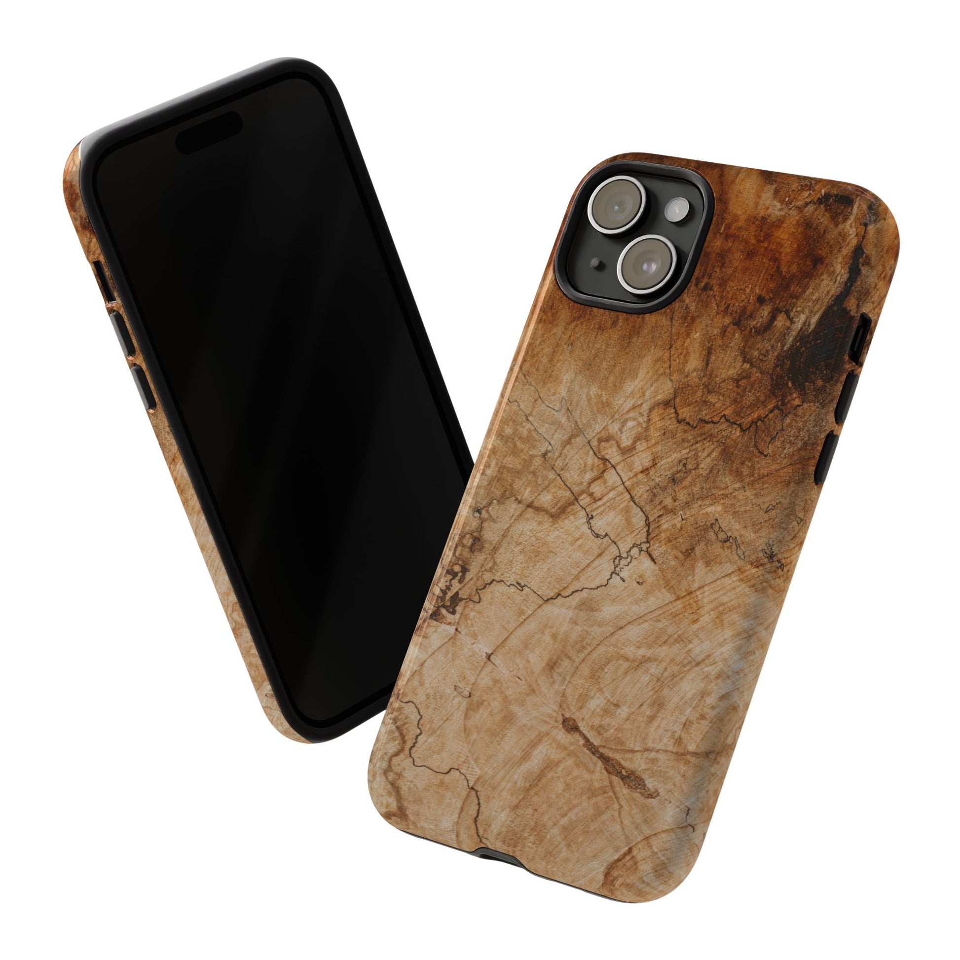 Woodland-Inspired Phone Case | Tough Cases, Natural Wood Grain Cover, Rustic Tech Accessory, Nature Lover Gift, Eco-Friendly - FORMO