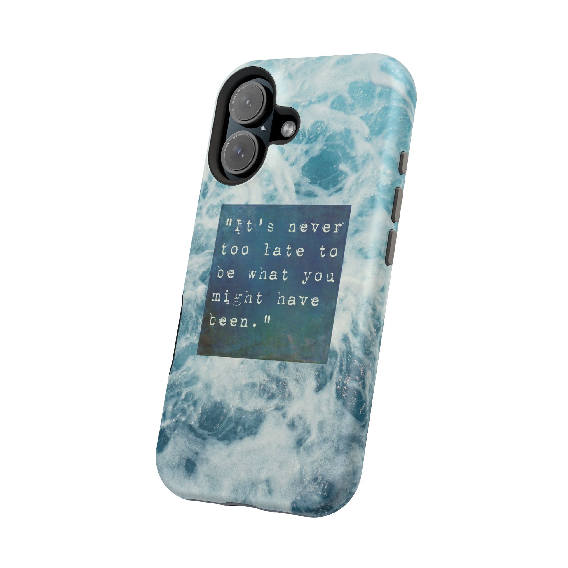 Inspirational Magnetic Phone Cases, Perfect Gift for Students, Motivational Phone Cover, Stylish Tough Case, Ocean Design Case, Fits iPhone - FORMO