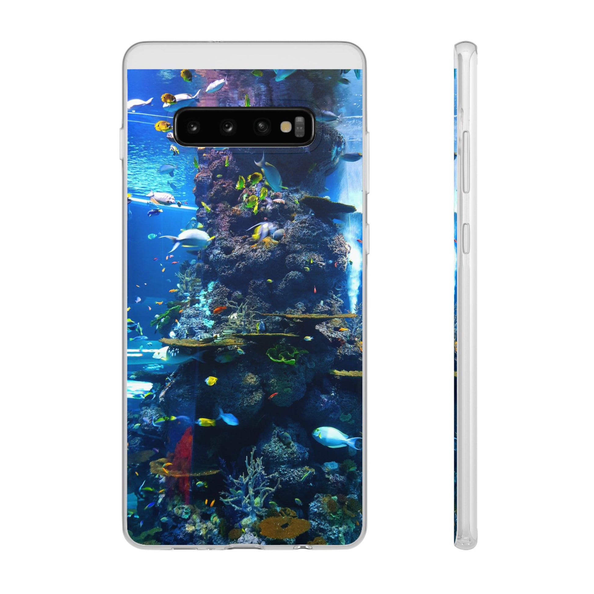 Underwater Paradise Phone Case, Flexible Mobile Cover, Ocean Lover Gift, Marine Life, Beach Decor, Sea Life Accessories - FORMO