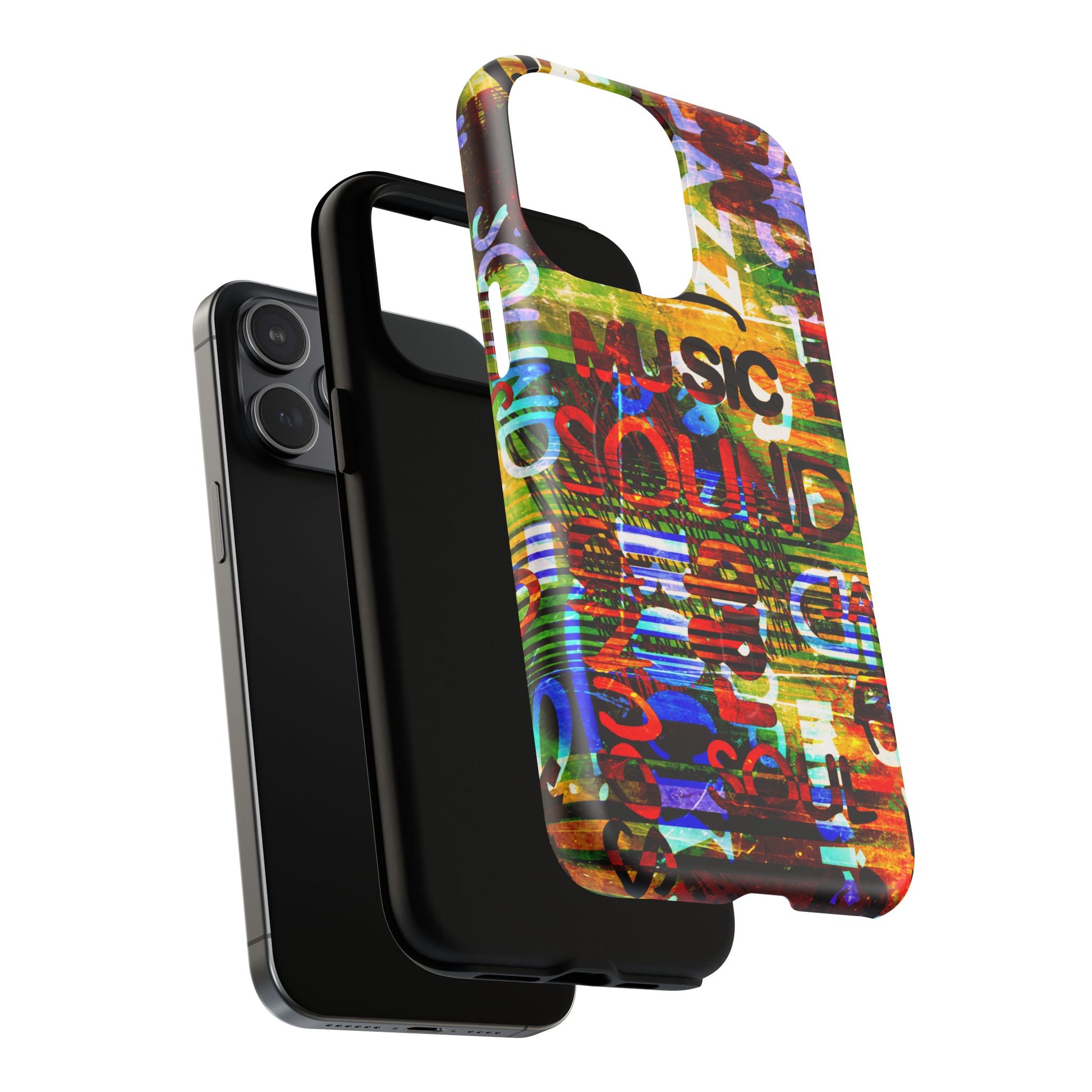 Colorful Music-Themed Phone Case (iPhone & Samsung Compatible) - FORMO