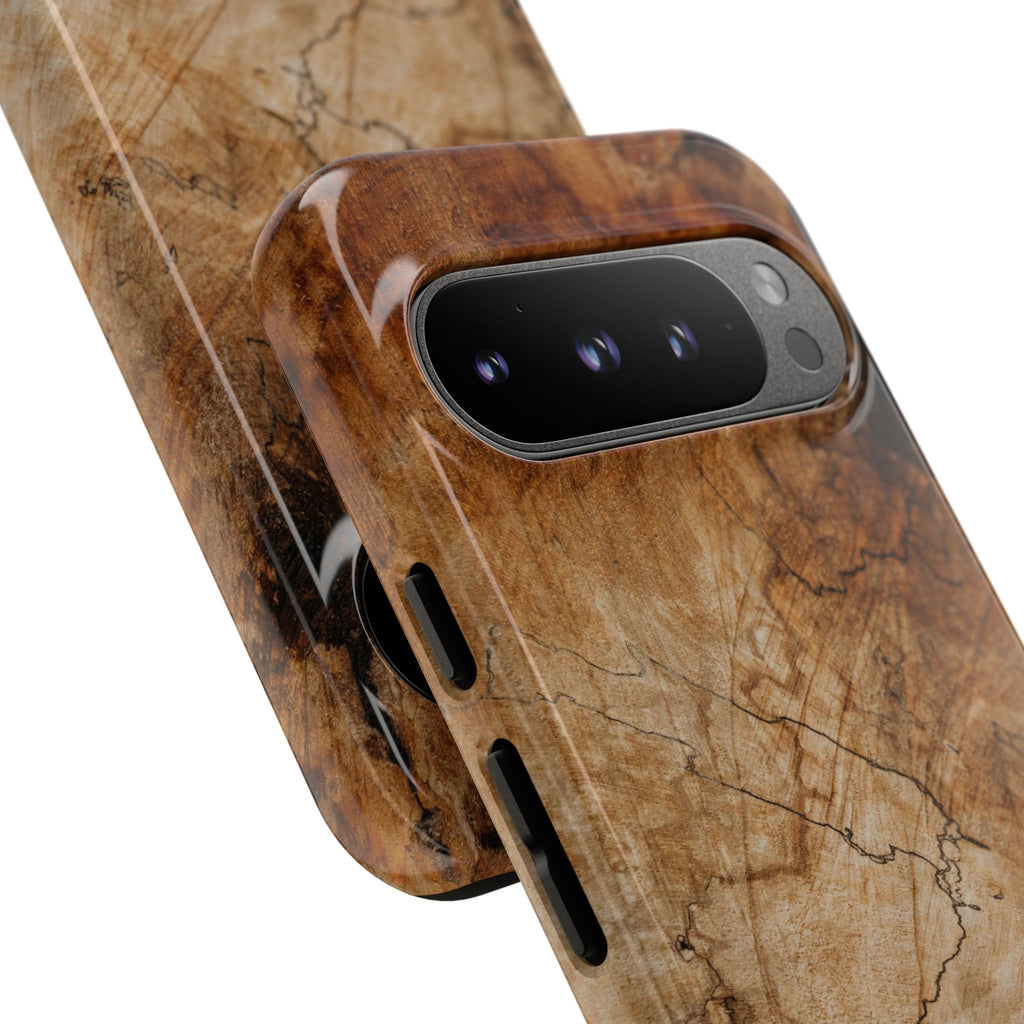 Woodland-Inspired Phone Case | Tough Cases, Natural Wood Grain Cover, Rustic Tech Accessory, Nature Lover Gift, Eco-Friendly - FORMO