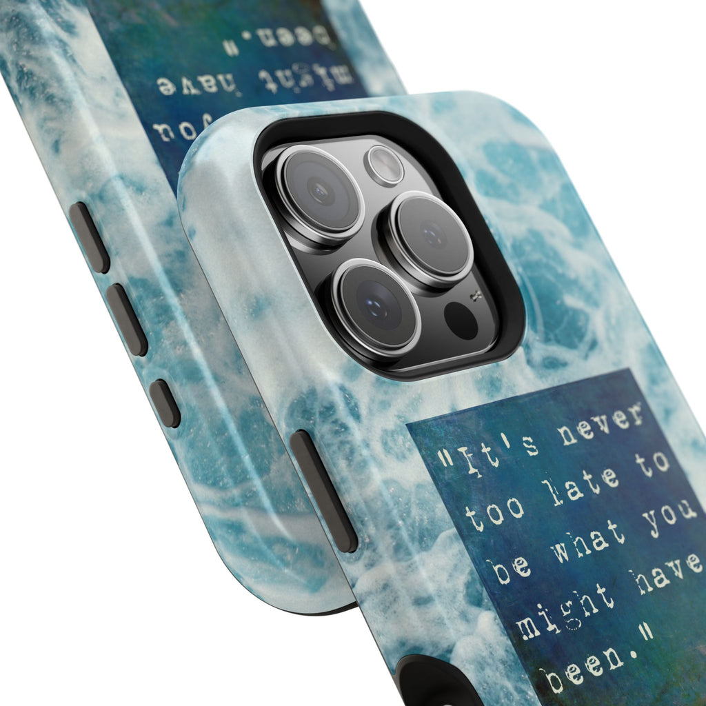 Inspirational Magnetic Phone Cases, Perfect Gift for Students, Motivational Phone Cover, Stylish Tough Case, Ocean Design Case, Fits iPhone - FORMO