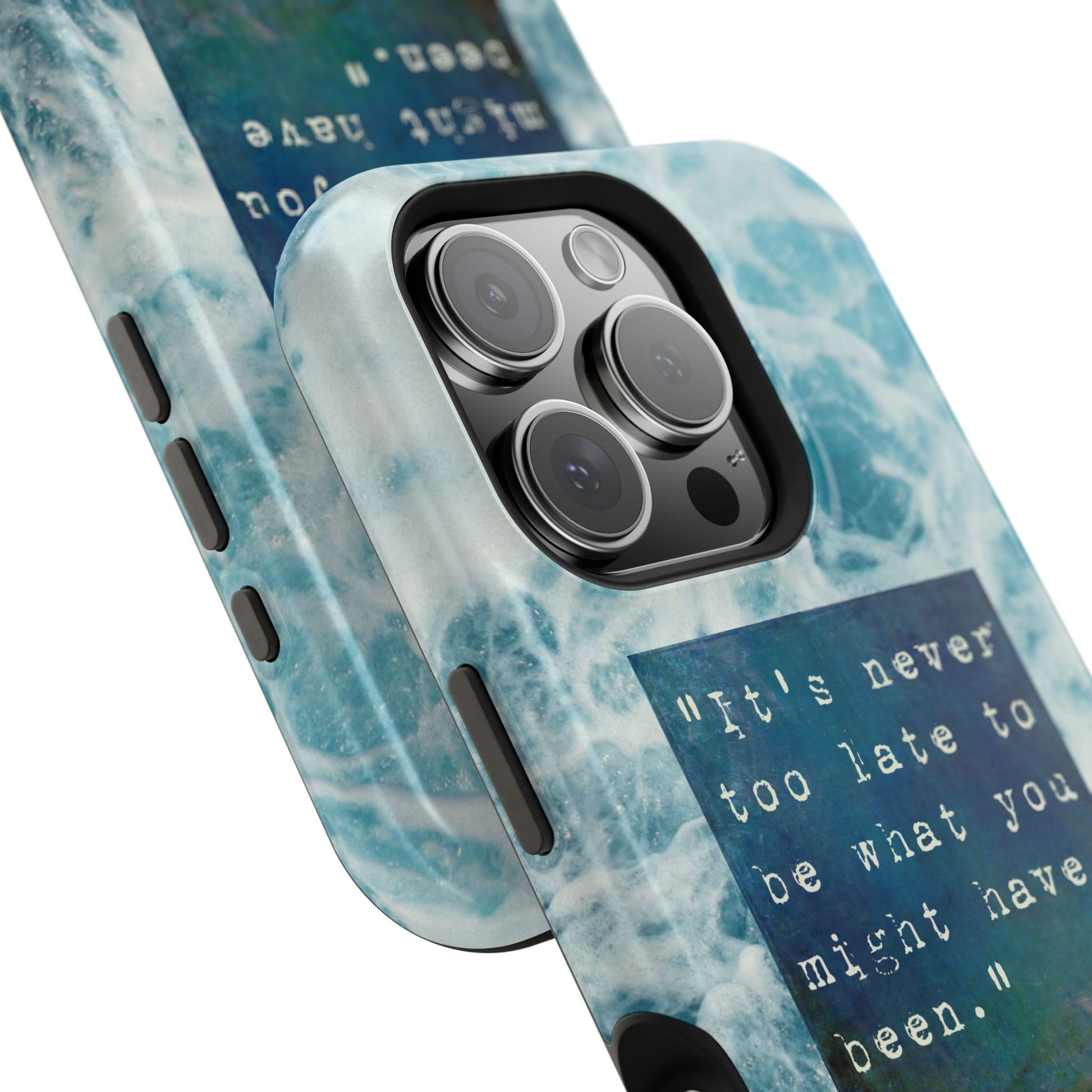 Inspirational Magnetic Phone Cases, Perfect Gift for Students, Motivational Phone Cover, Stylish Tough Case, Ocean Design Case, Fits iPhone - FORMO