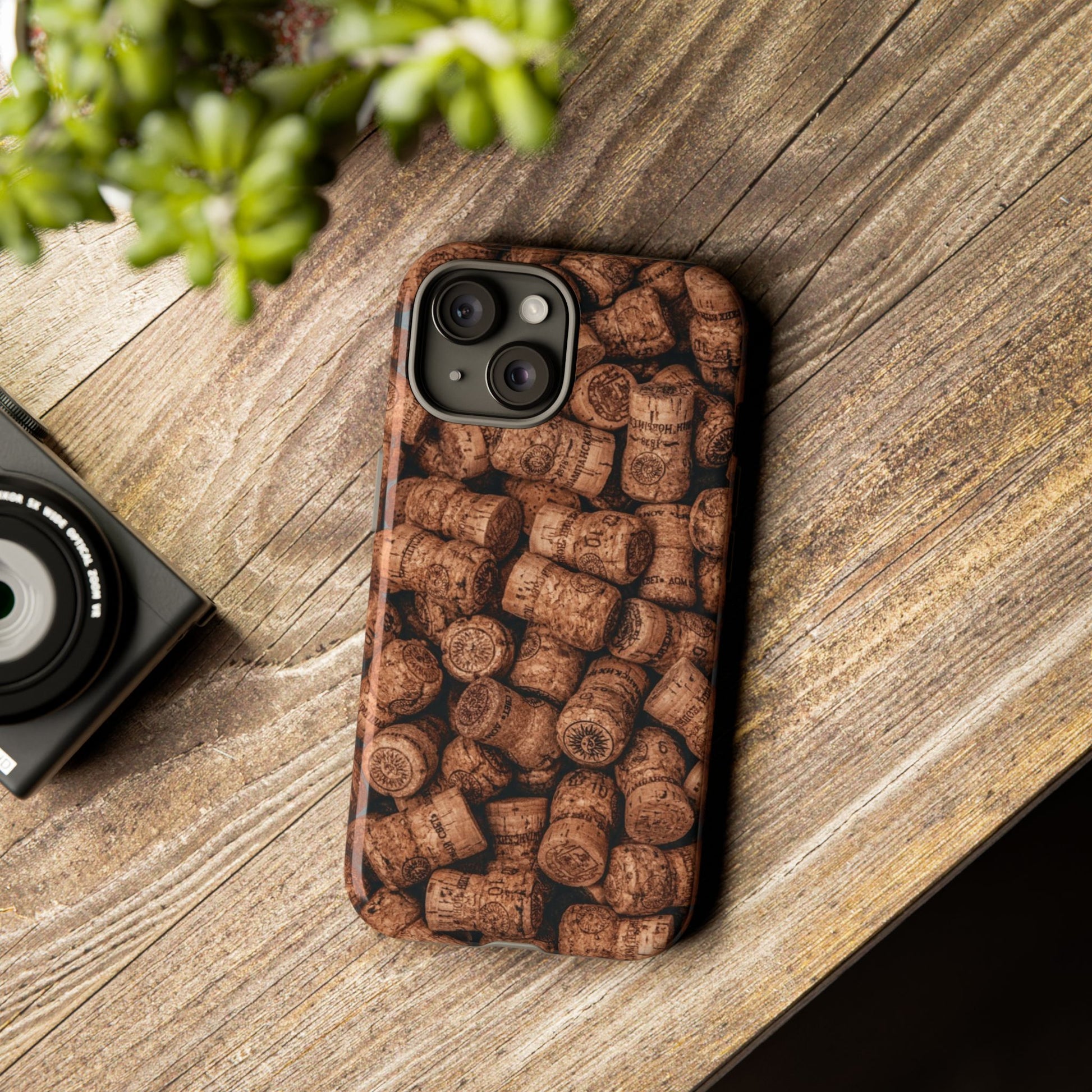 Cork Pattern Phone Case - Eco-Friendly, Vintage Style, Rustic Gifts for Wine Lovers, Housewarming, Birthday, Unique Gift - FORMO