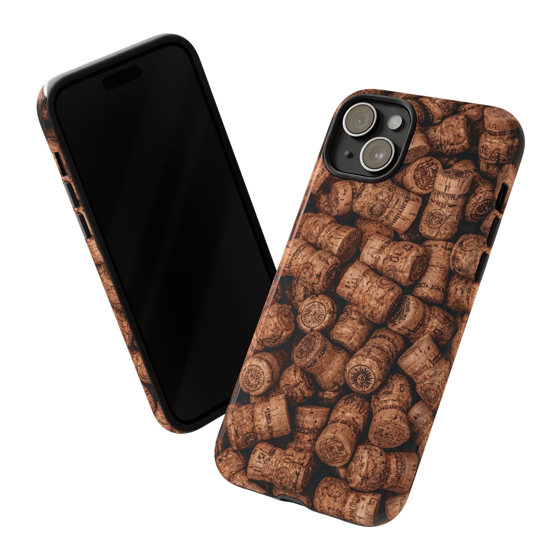 Cork Pattern Phone Case - Eco-Friendly, Vintage Style, Rustic Gifts for Wine Lovers, Housewarming, Birthday, Unique Gift - FORMO