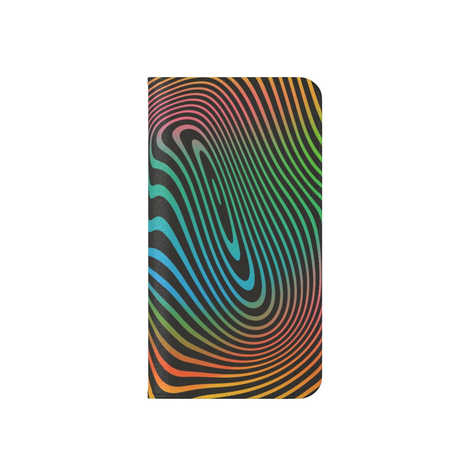 Vibrant Abstract Flip Case for Phone, Colorful Phone Wallet, Trendy Protective Cover, Unique Gift for Tech Lovers, Modern Accessories - FORMO